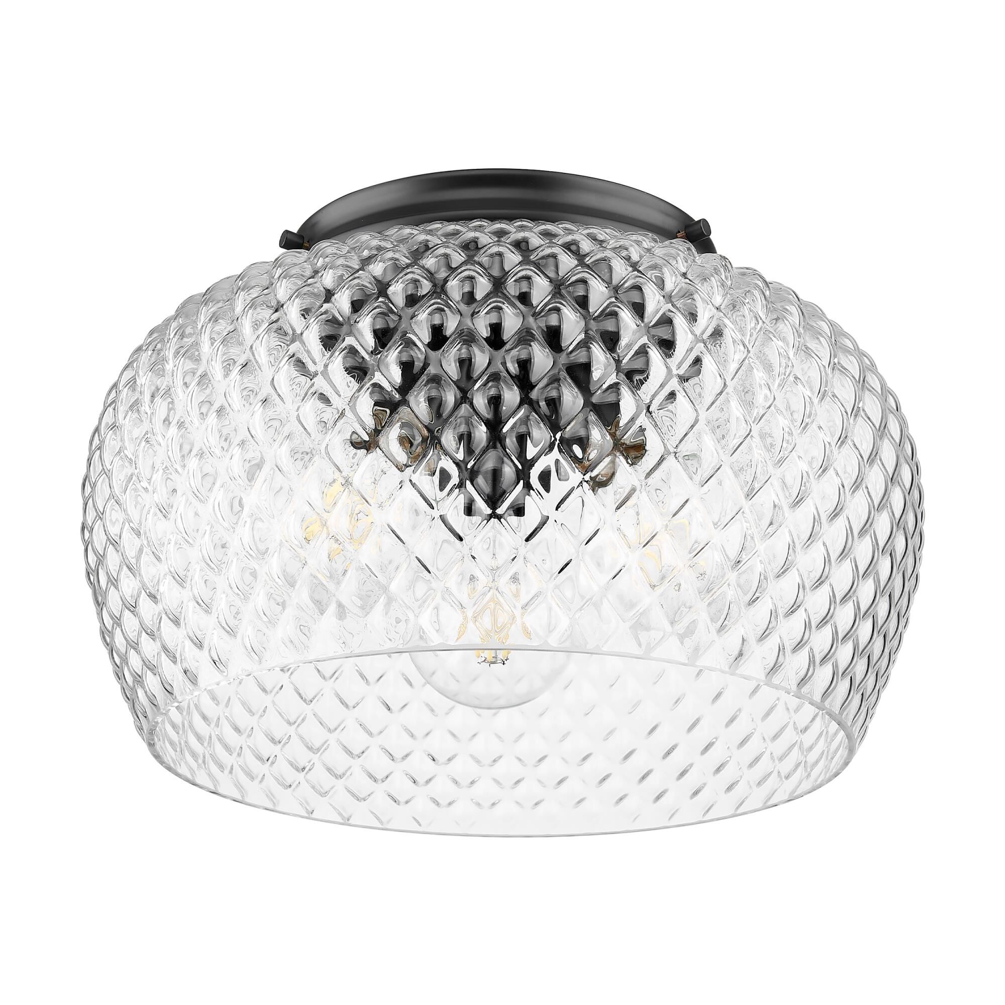 Adeline 14 Inch Semi Flush Mount by Golden Lighting