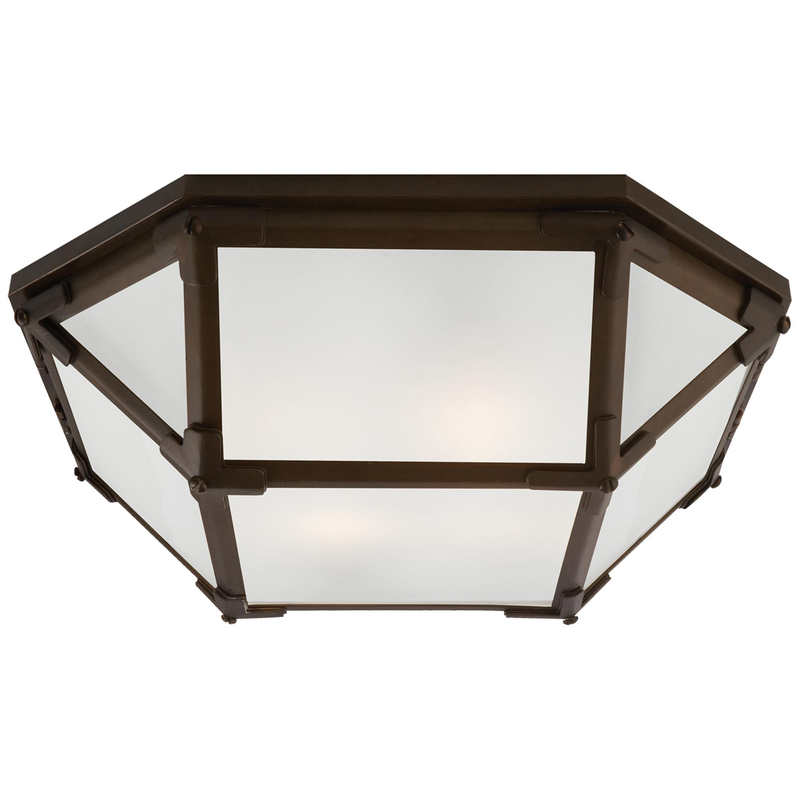 Suzanne Kasler Morris 15 Inch 2 Light Flush Mount by Visual Comfort Signature Collection