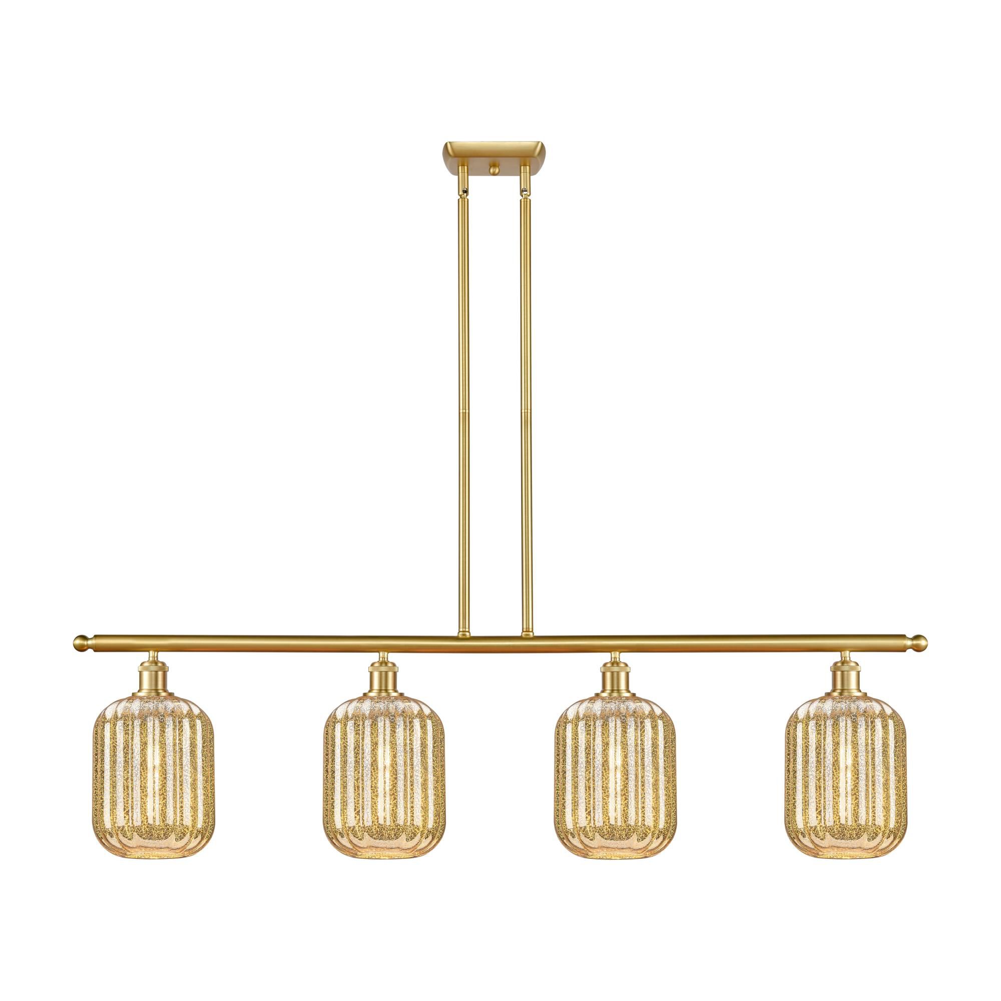 Shown in Satin Gold finish and Mercury glass