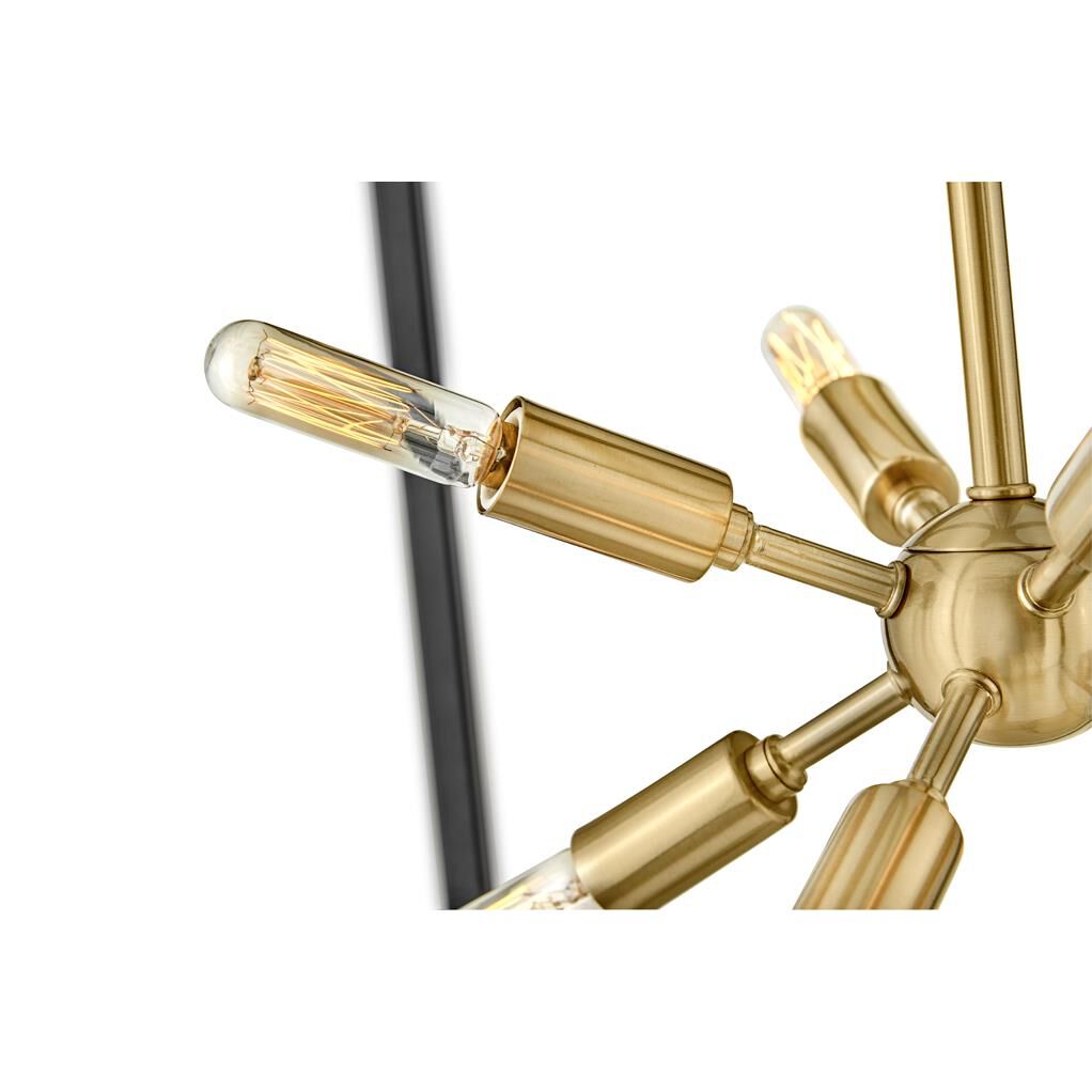 Shown in Black with Warm Brass Accents finish