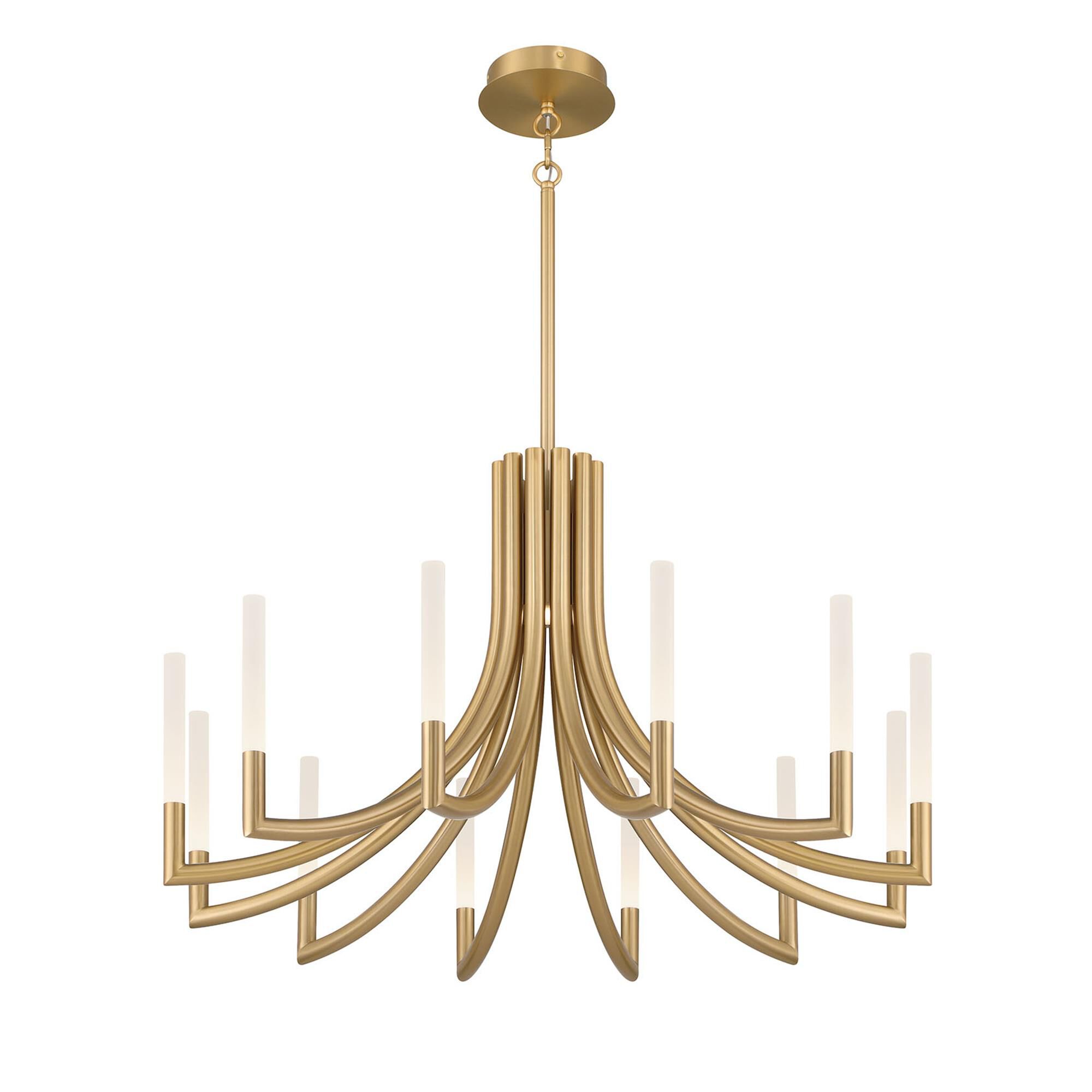 Shown in Gold finish and Frosted Acrylic glass