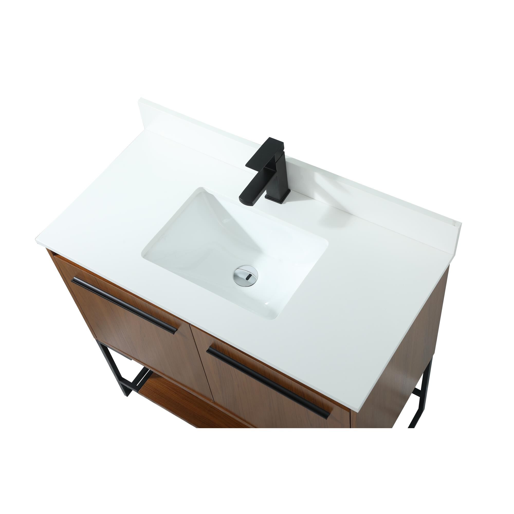 Shown in Teak finish