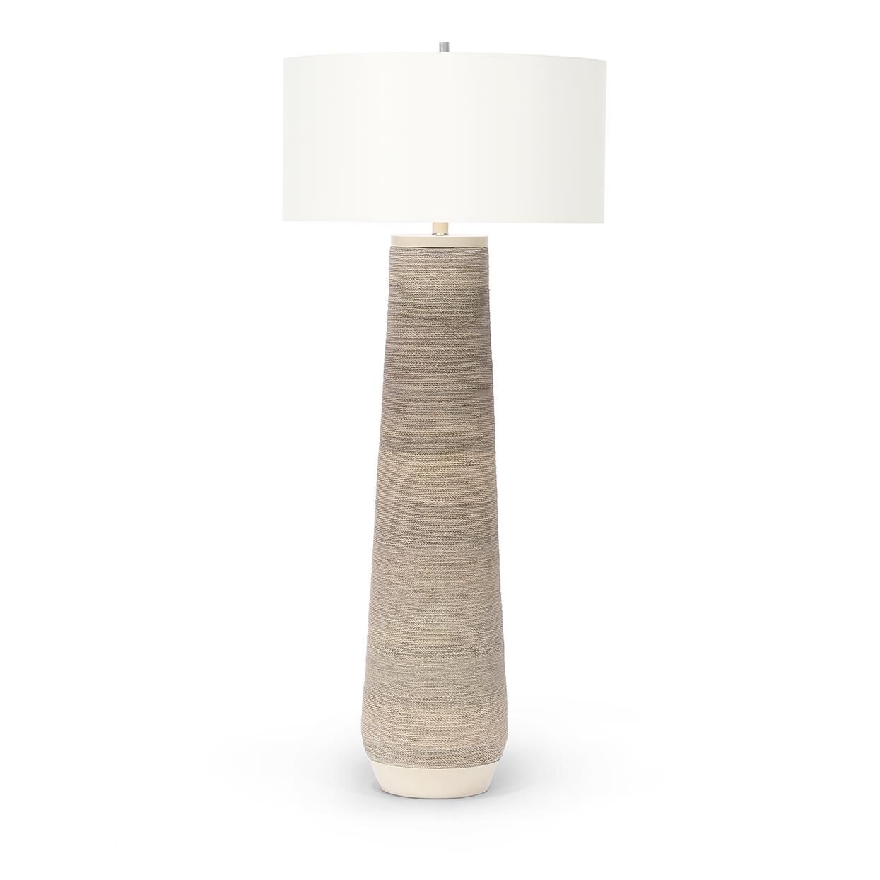 Shown in Nickel  finish and White Linen shade