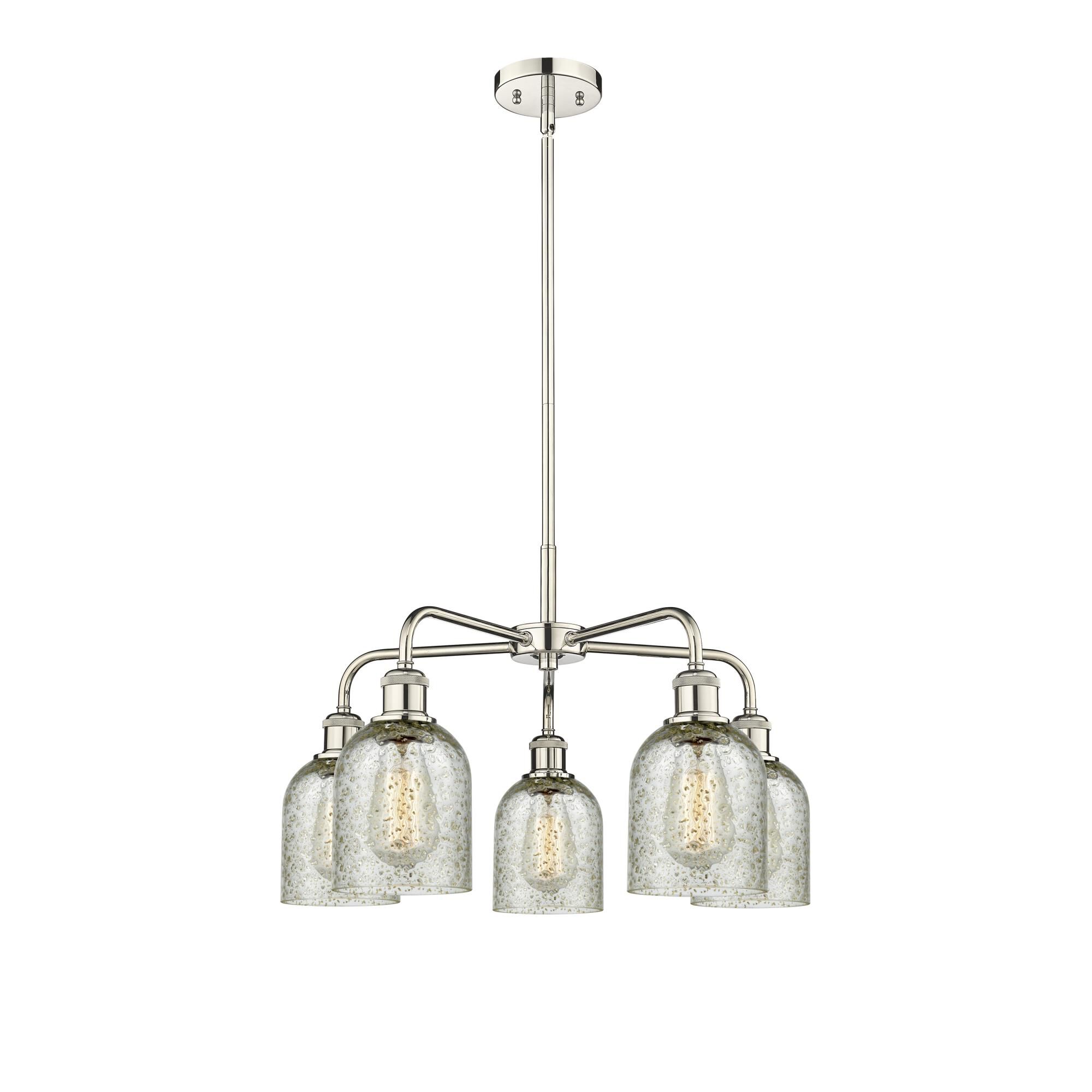 Shown in Polished Nickel finish and Mica glass