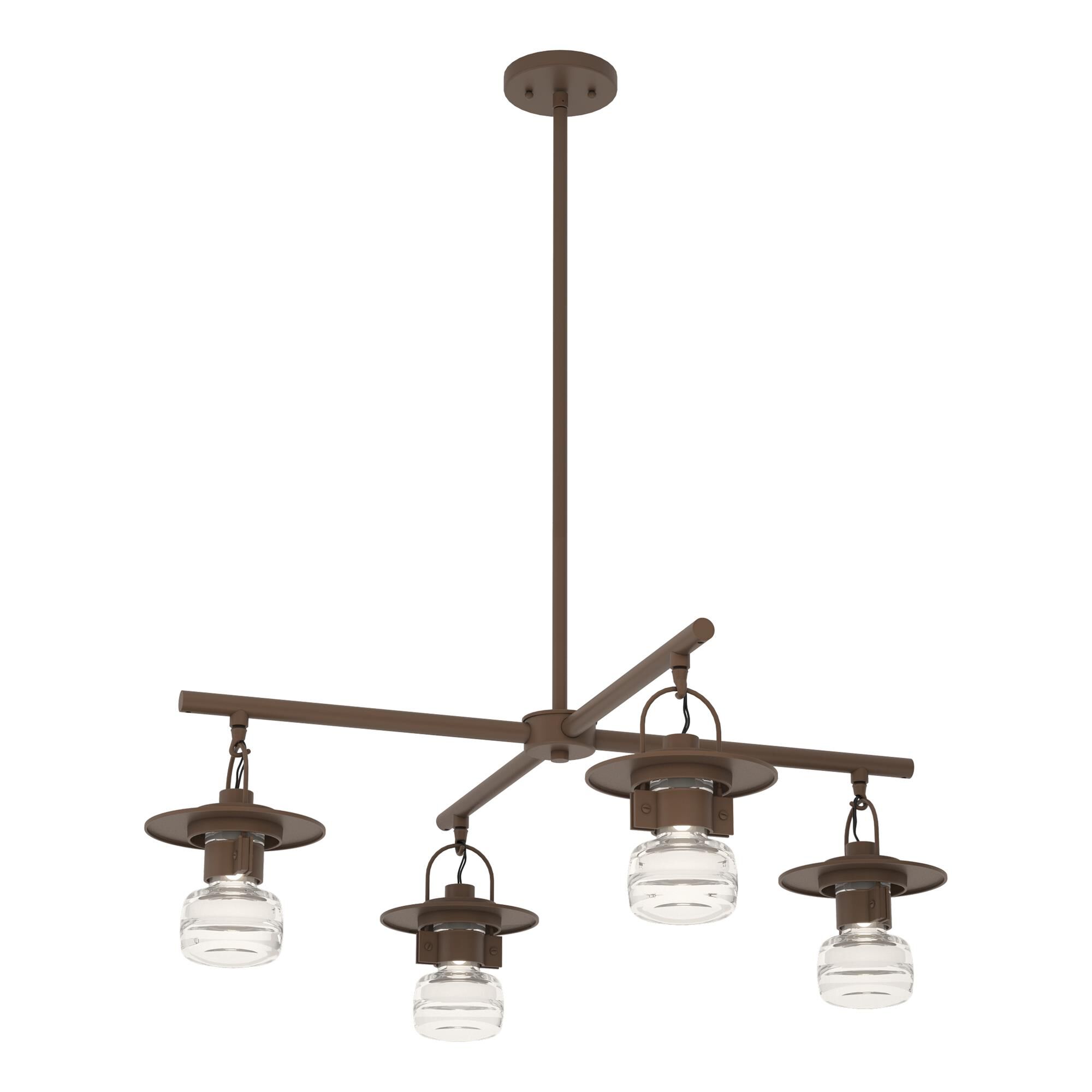 Shown in Coastal Bronze finish and Clear glass