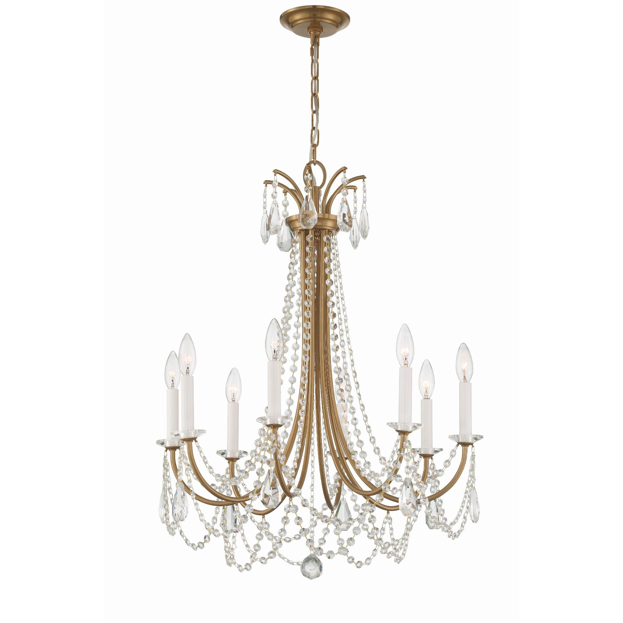Karrington 26 Inch 8 Light Chandelier by Crystorama