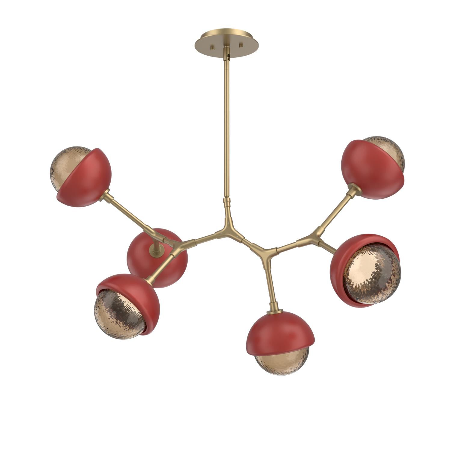 Levi Wilson Cabochon 31 Inch Linear Suspension Light by Hammerton Studio