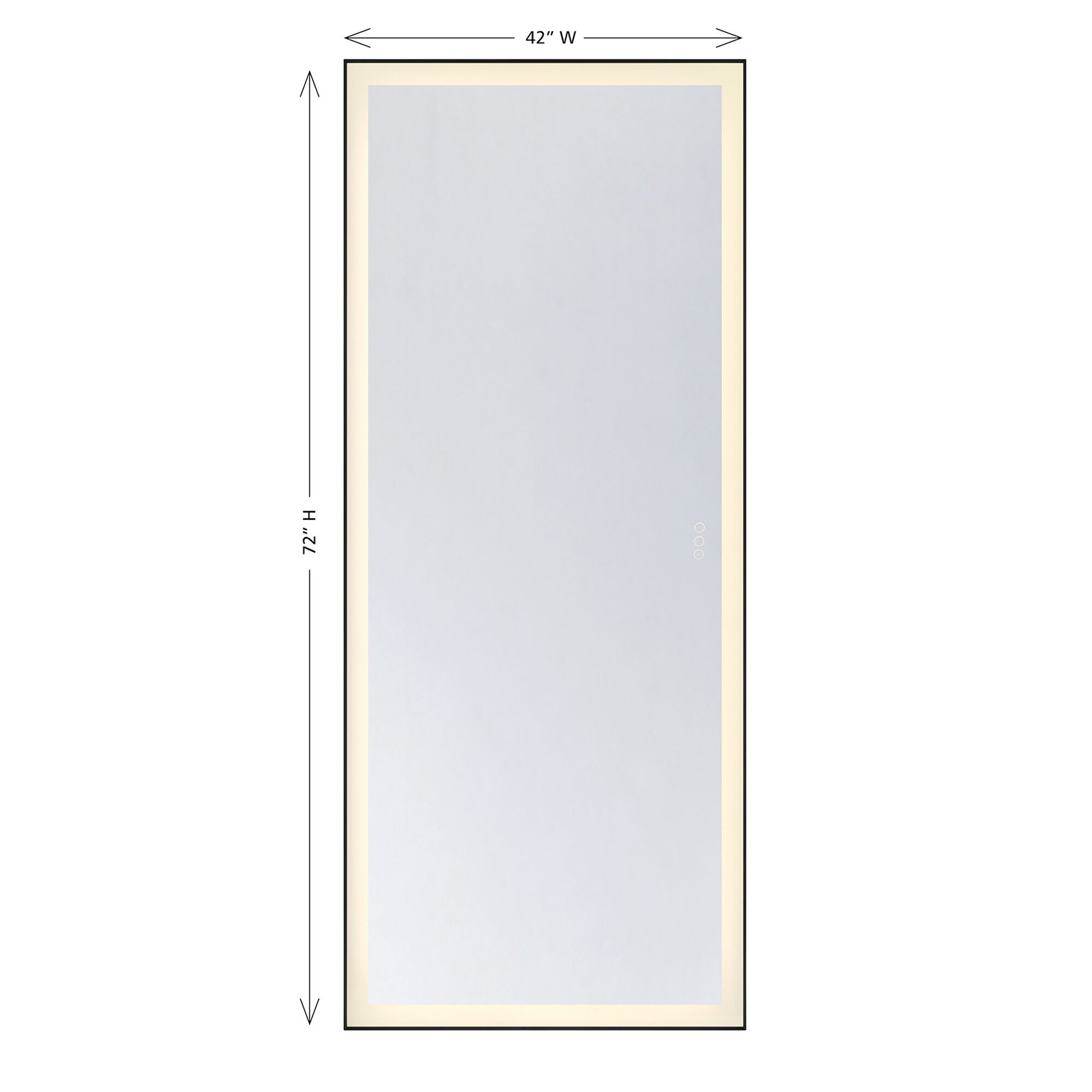 Paulding 72 Inch LED Lighted Mirror,