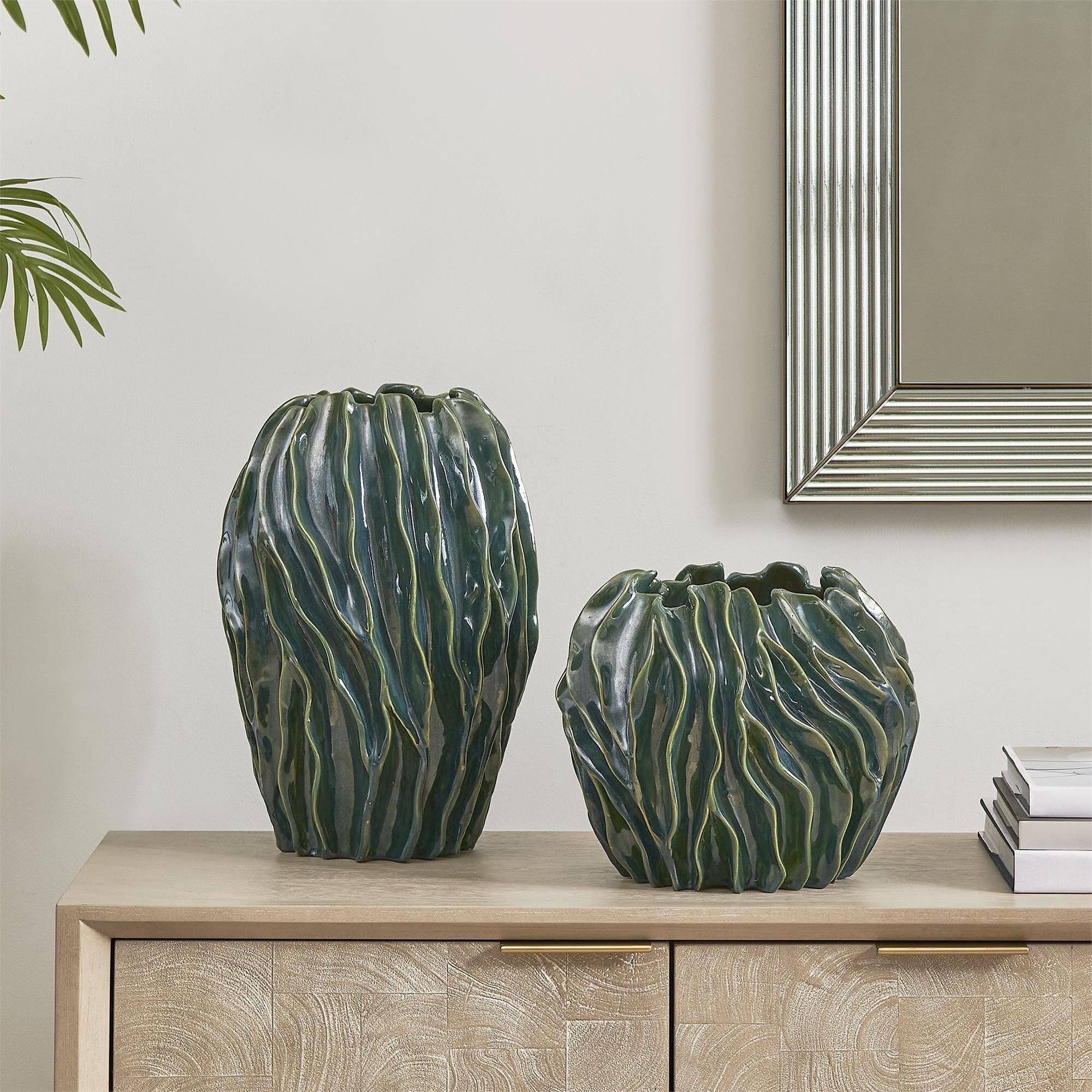 Grace Feyock Veridian Ridge Vase-Urn by Uttermost