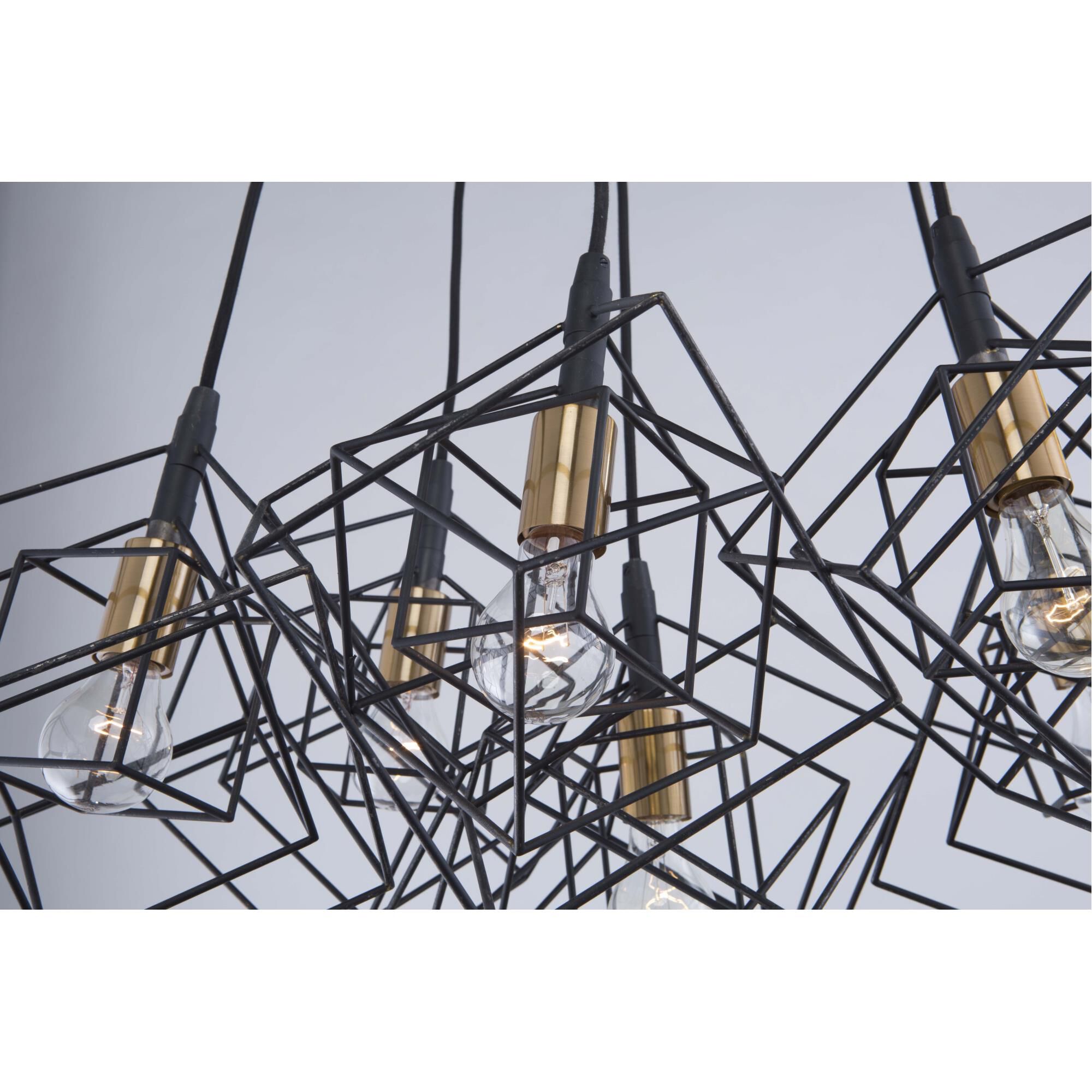 Shown in Matte Black - Harvest Brass finish