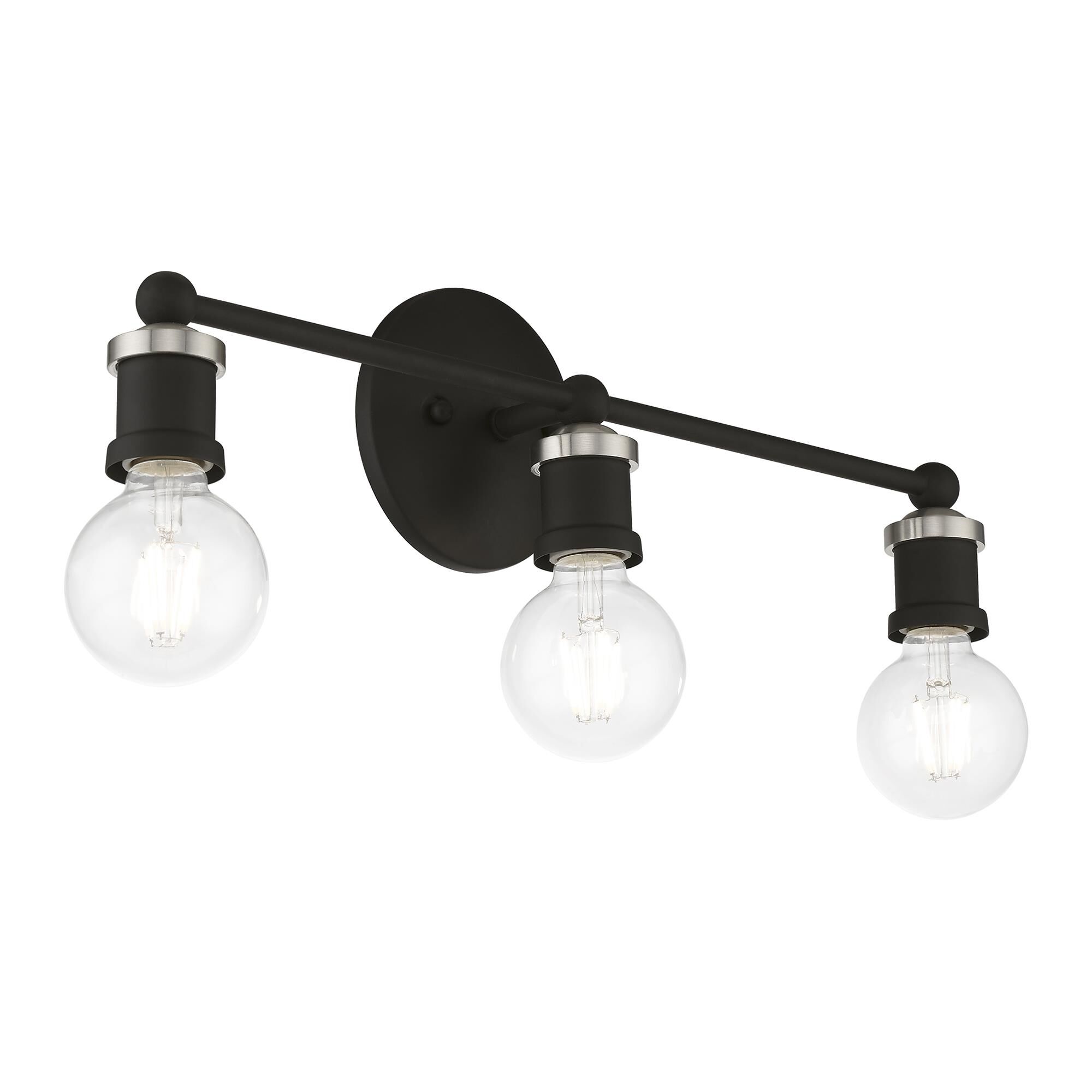 Shown in Black with Brushed Nickel Accents finish