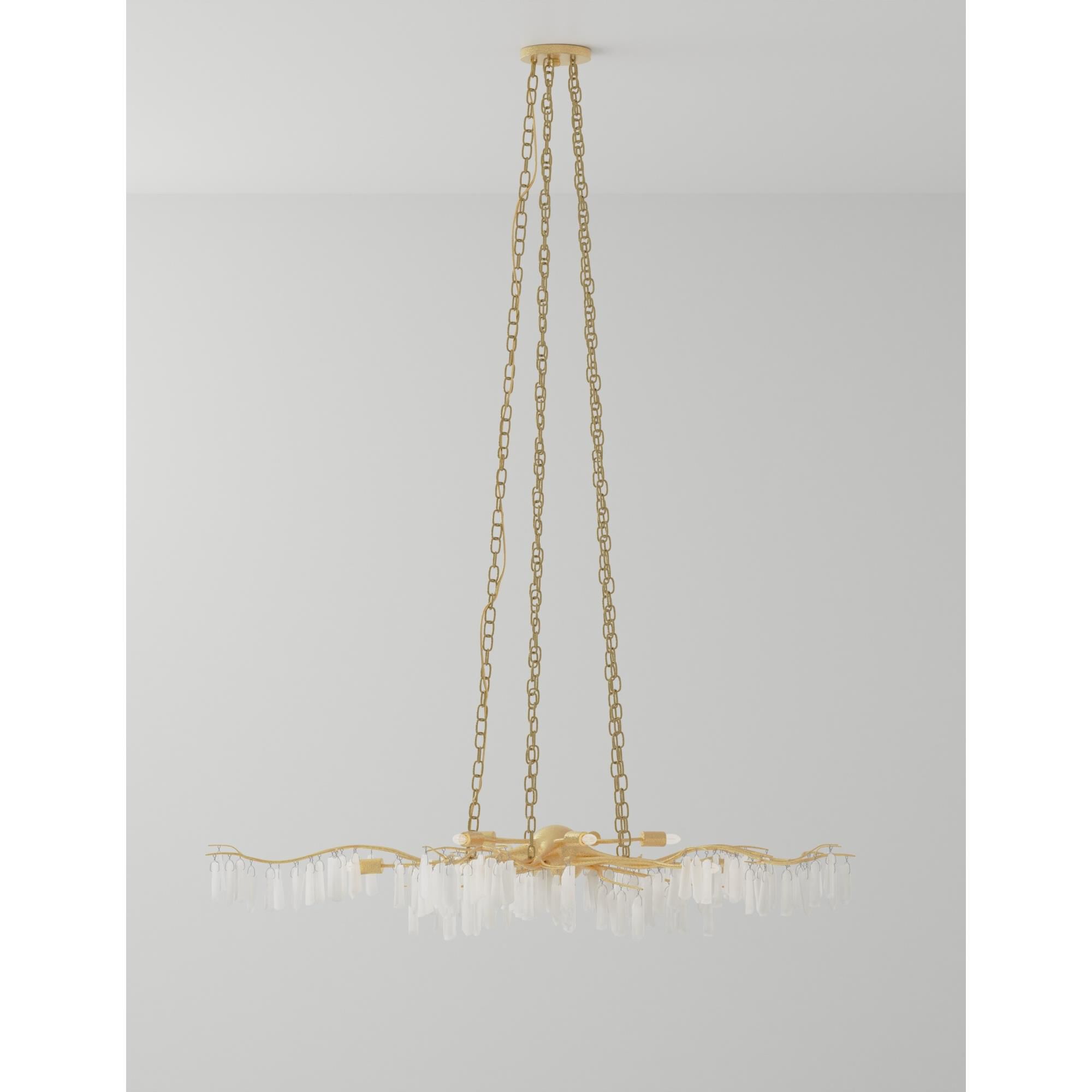 Forest Light The Aviva Stanoff 62 Inch 10 Light Chandelier by Currey and Company