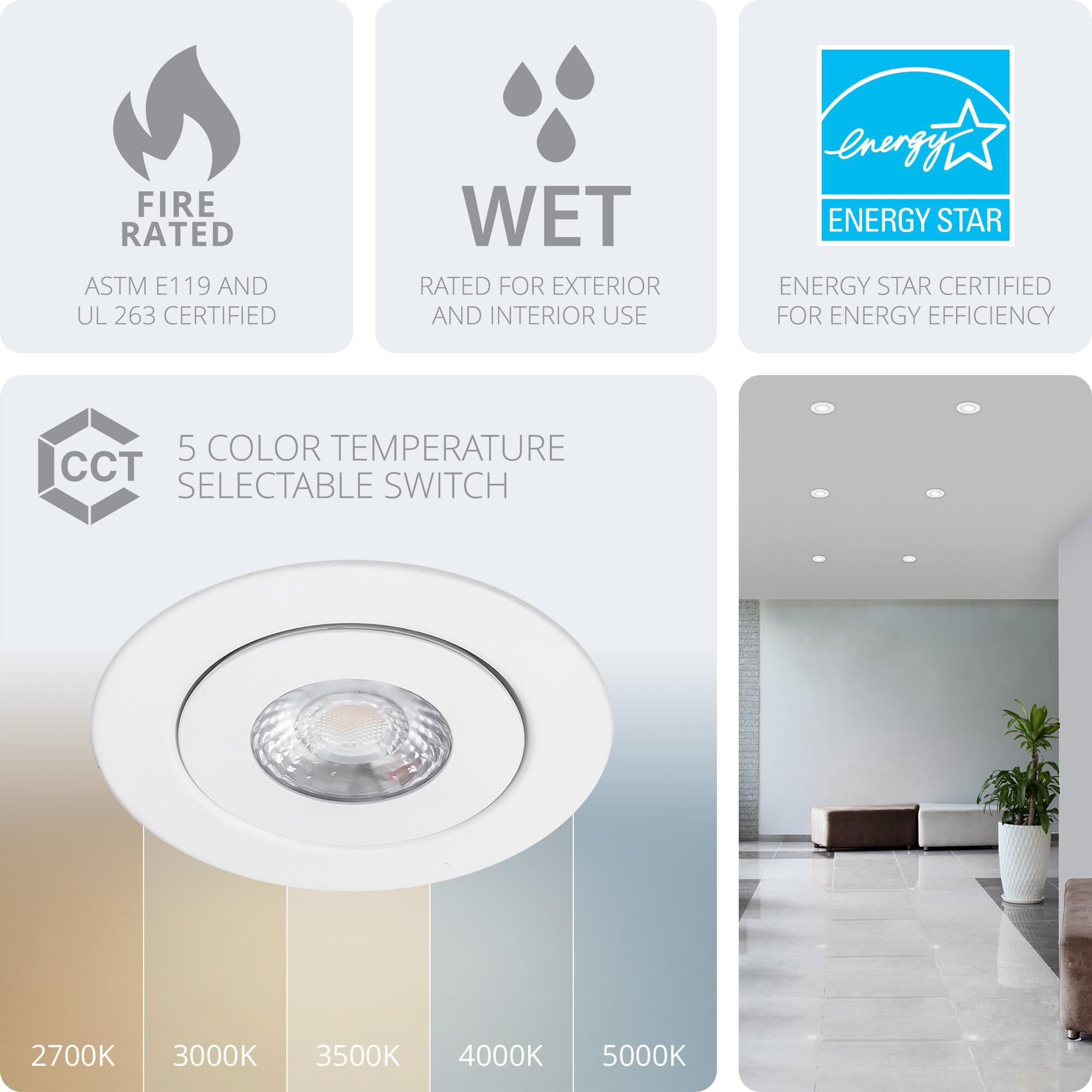 Lotos 6 Inch LED 45 Degree Recessed Lighting Trim by WAC Lighting