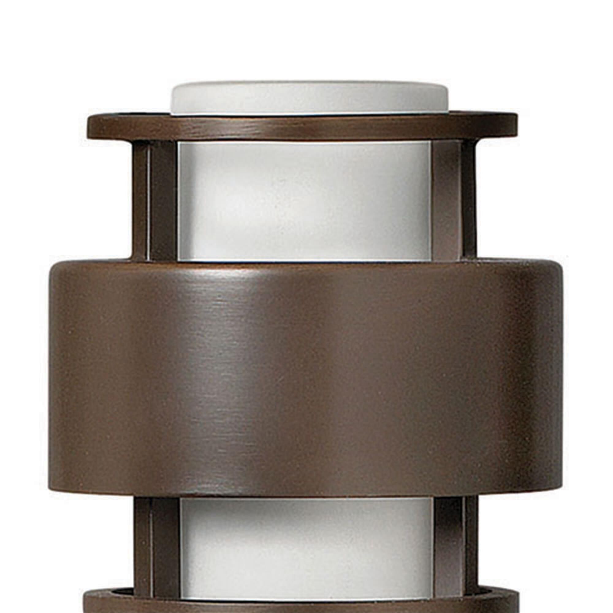 Shown in Metro Bronze finish and Etched Opal glass