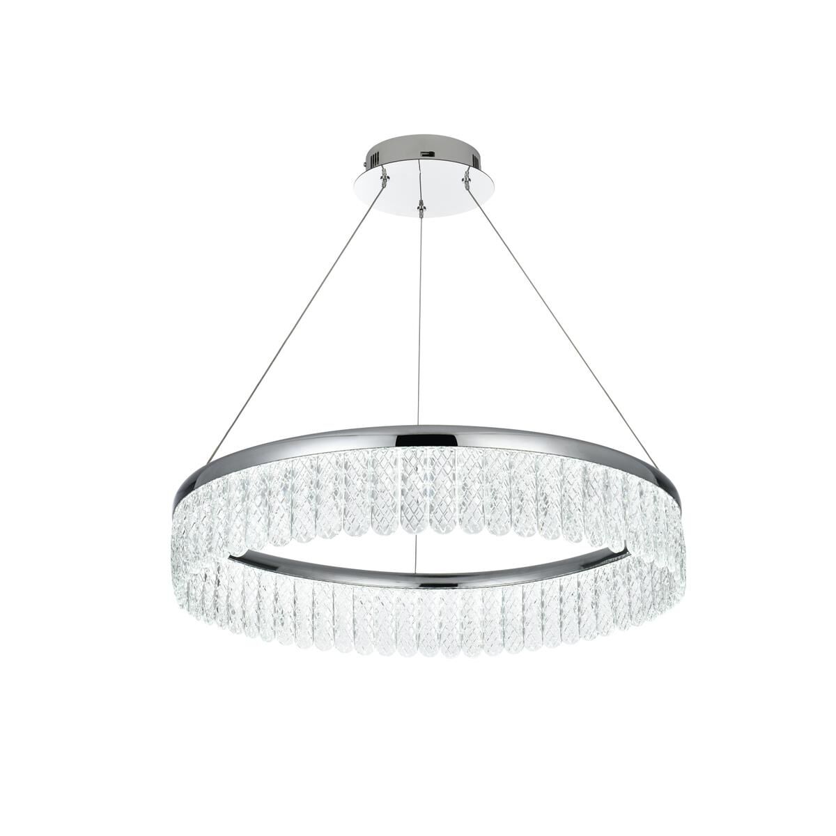 Shown in Chrome finish and Clear Royal Cut crystal