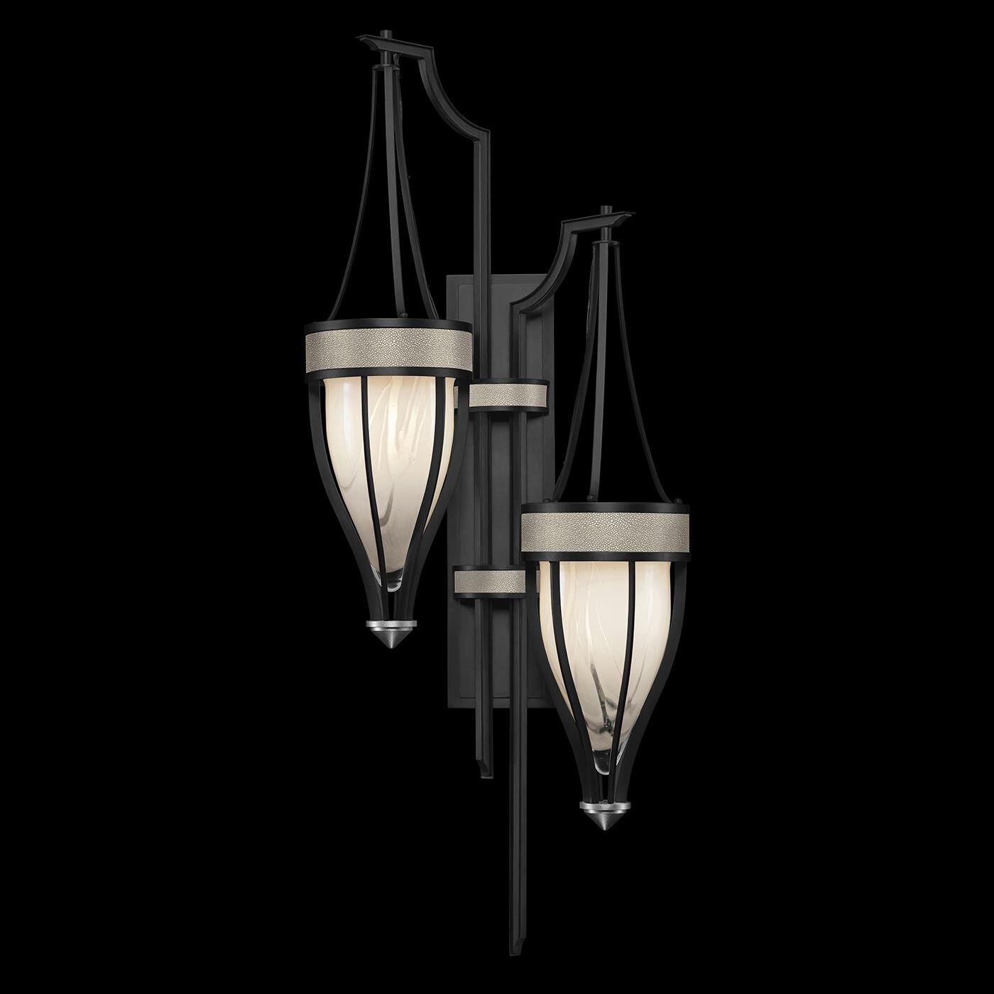 Shown in Black Iron and Nickel  finish and Coco accent