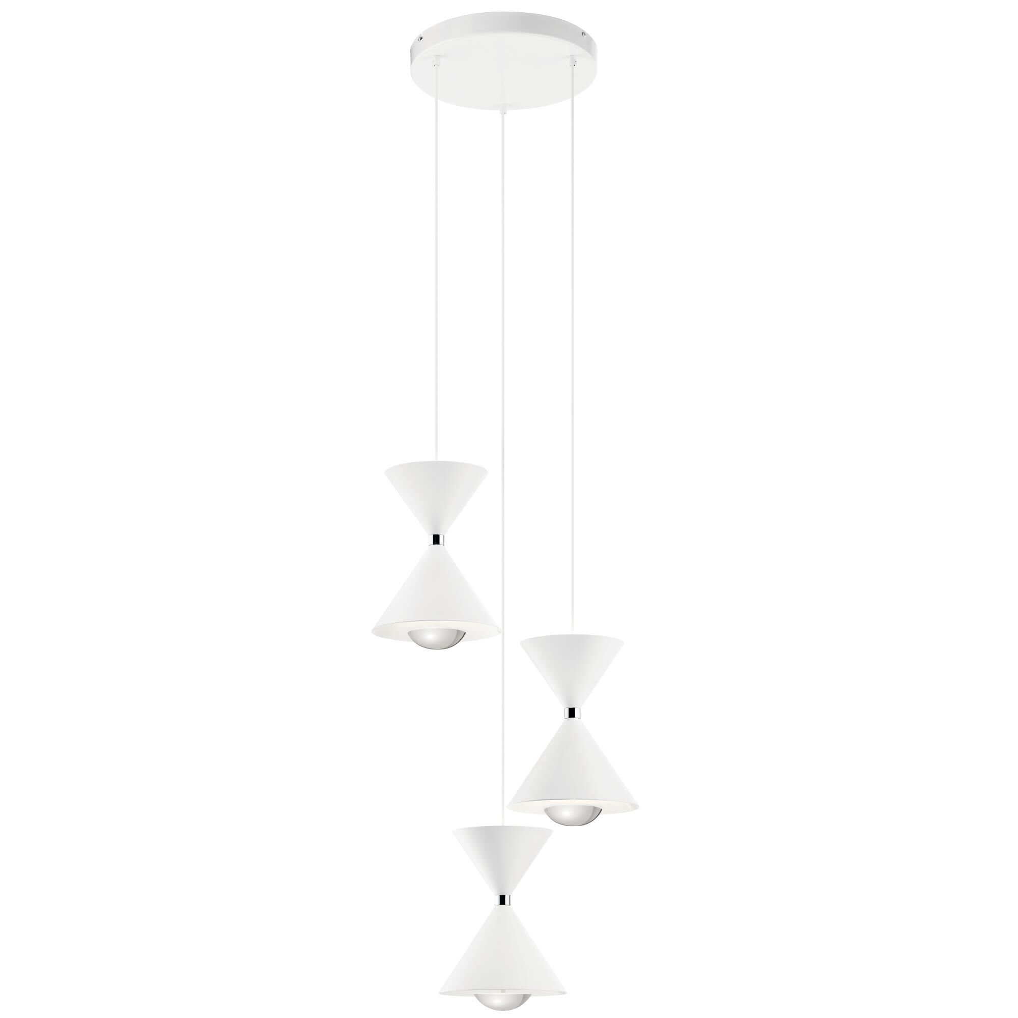 Kordan 17 Inch 3 Light LED Multi Light Pendant by Elan Lighting