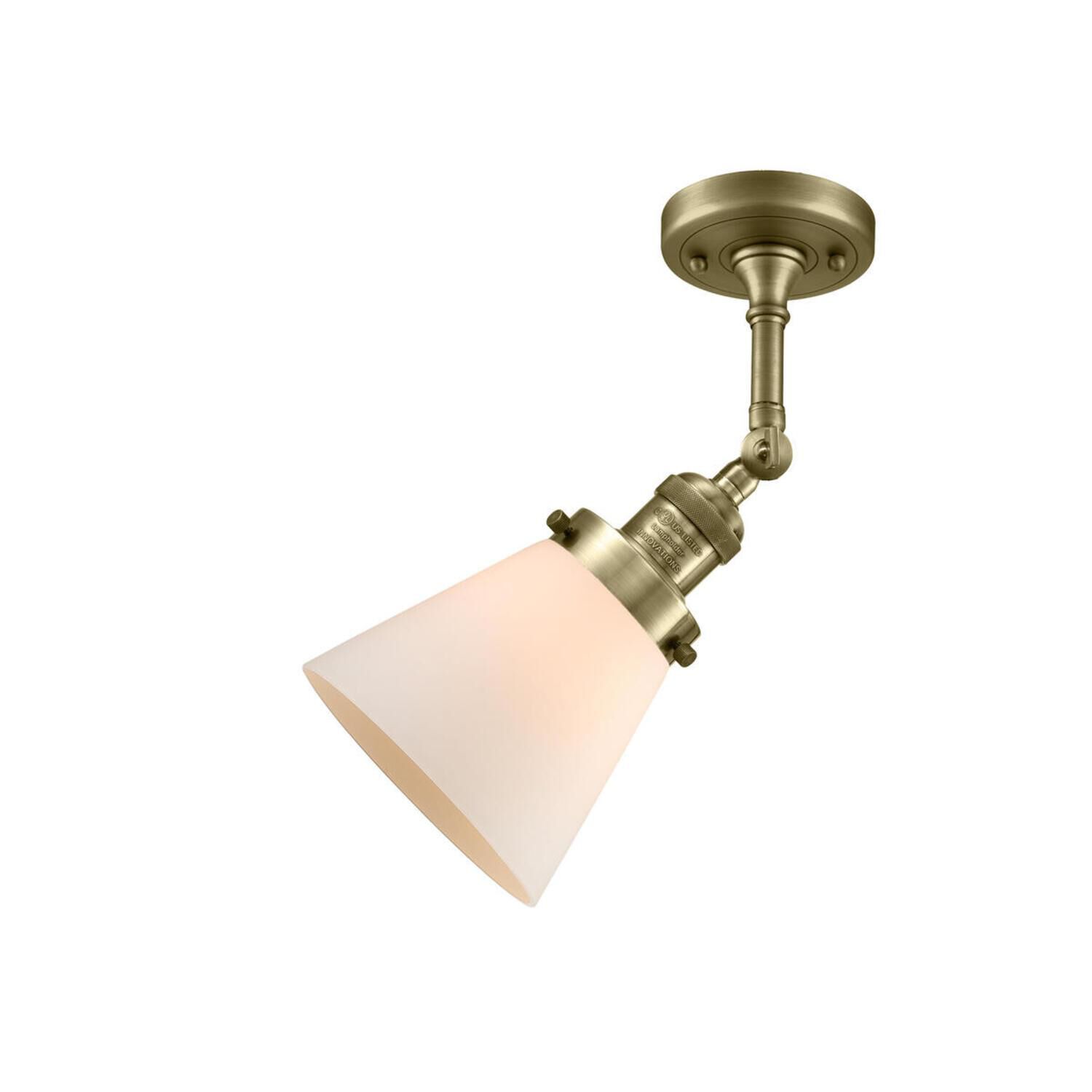 Shown in Antique Brass finish and Frosted glass and None accent