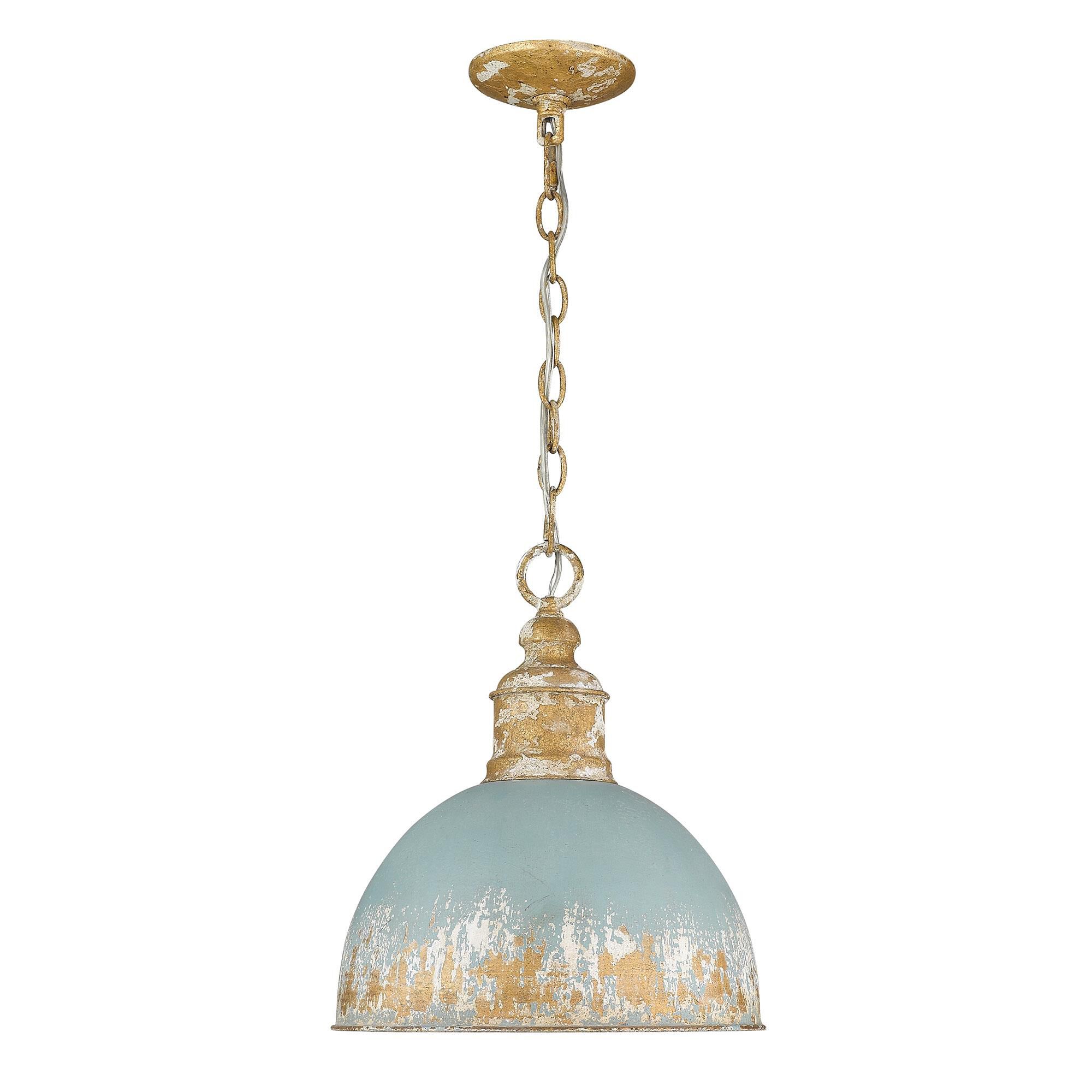 Shown in Vintage Gold finish and Teal shade