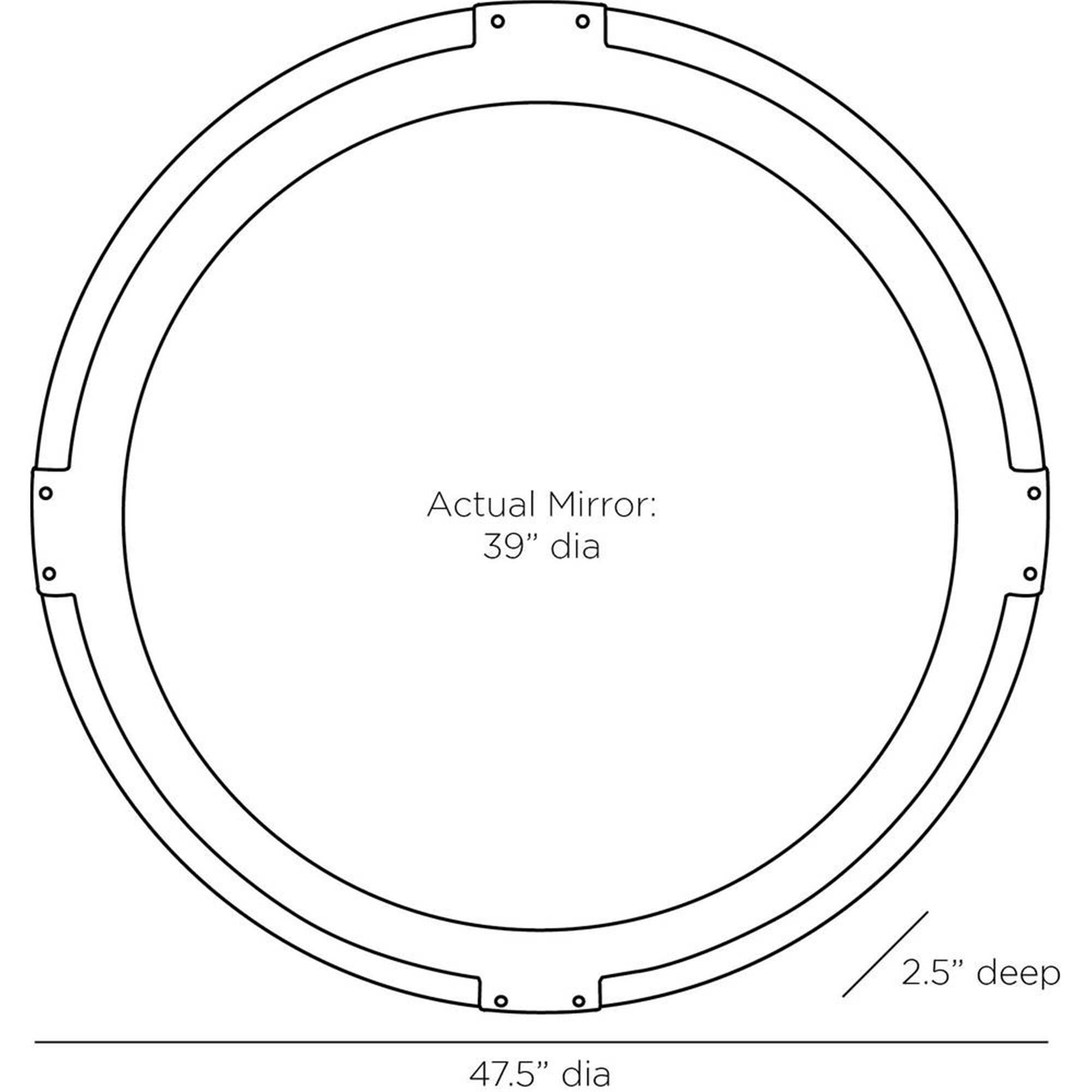 Asmara 48 Inch Decorative Mirror by Arteriors Home