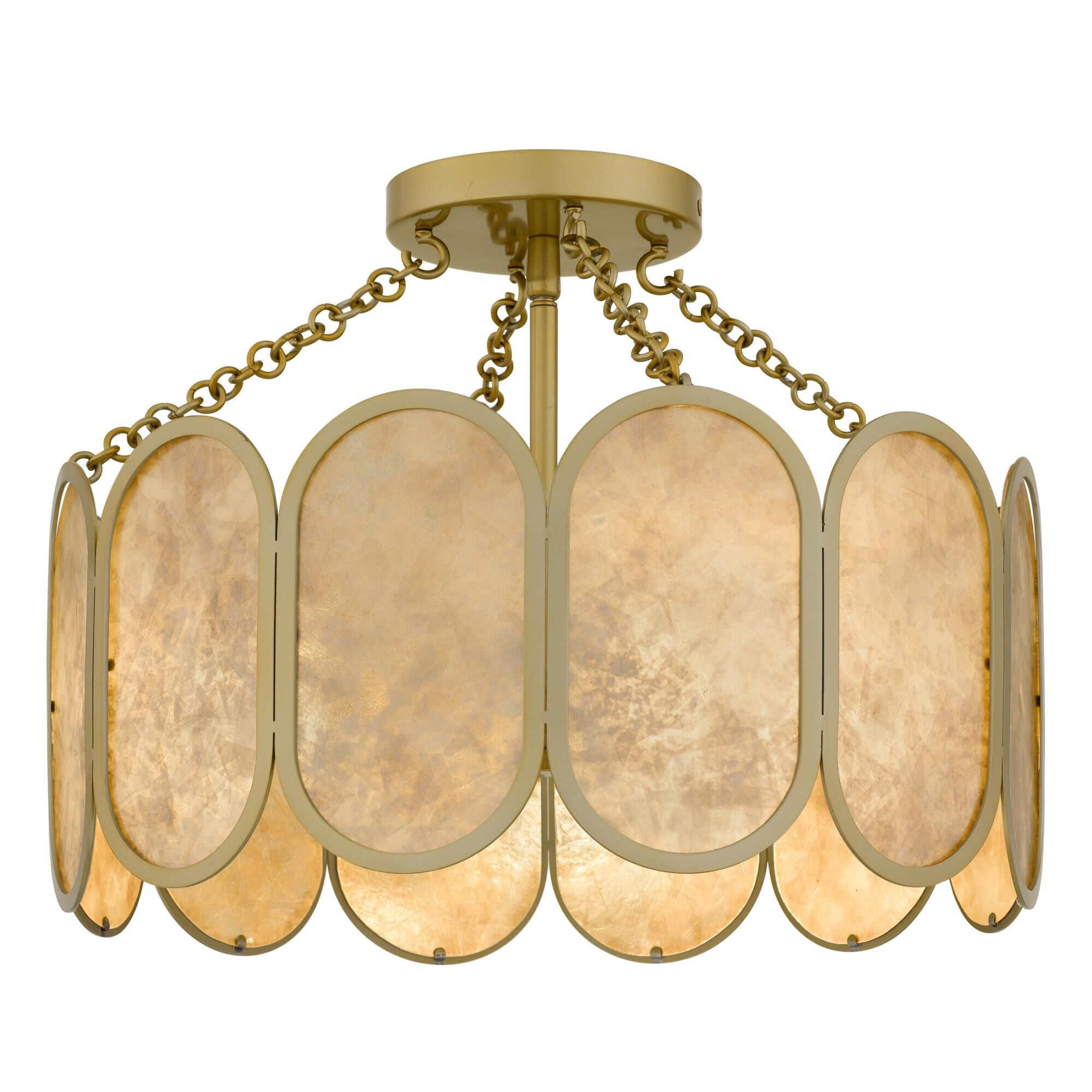 Shown in Light Gold finish and Mica shade