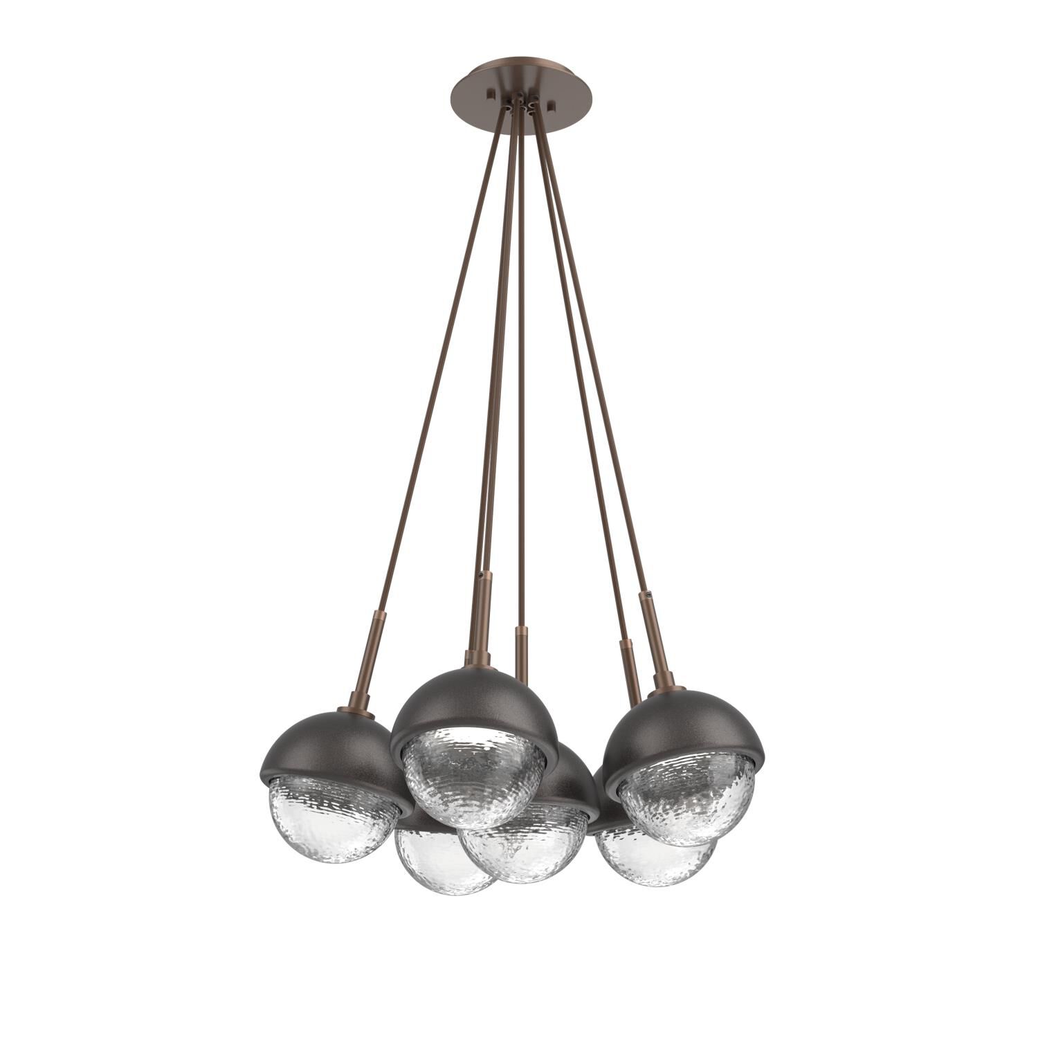 Levi Wilson Cabochon 19 Inch Multi Pendant Light by Hammerton Studio