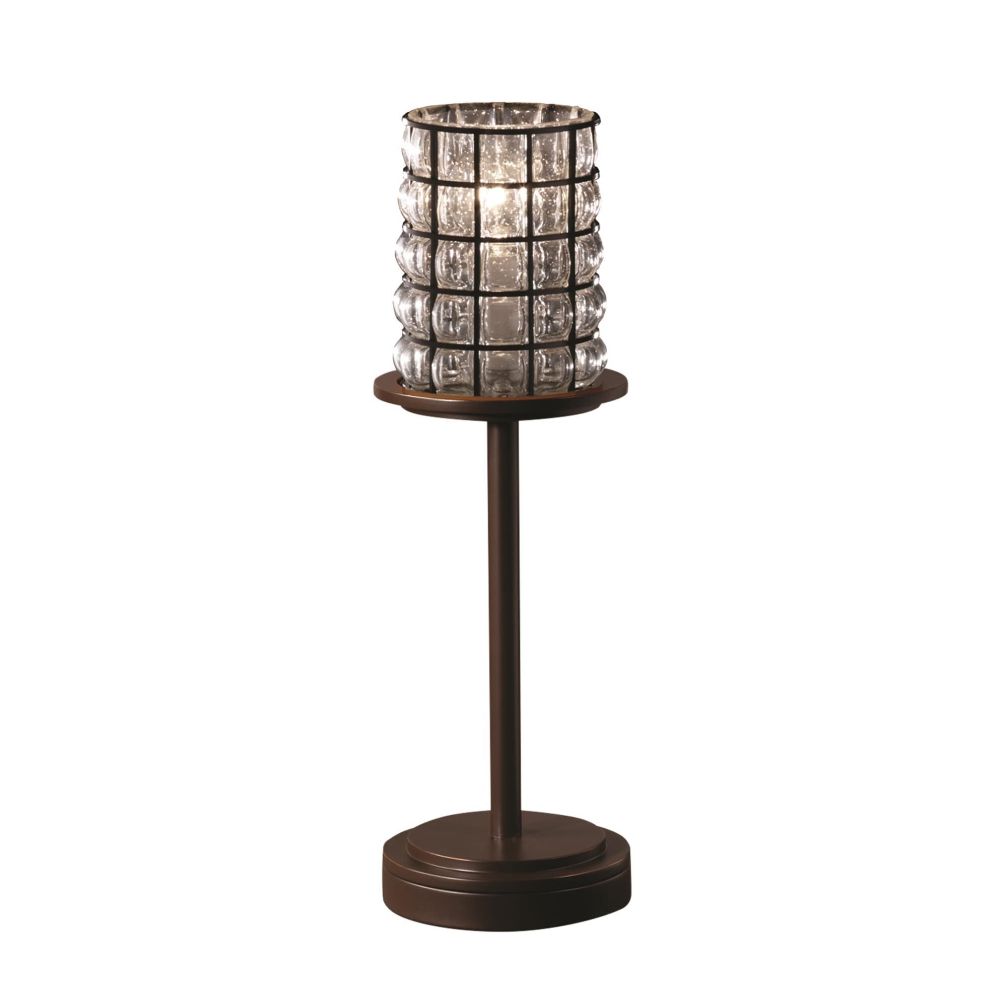 Wire Glass Dakota 16 Inch Accent Lamp by Justice Design Group