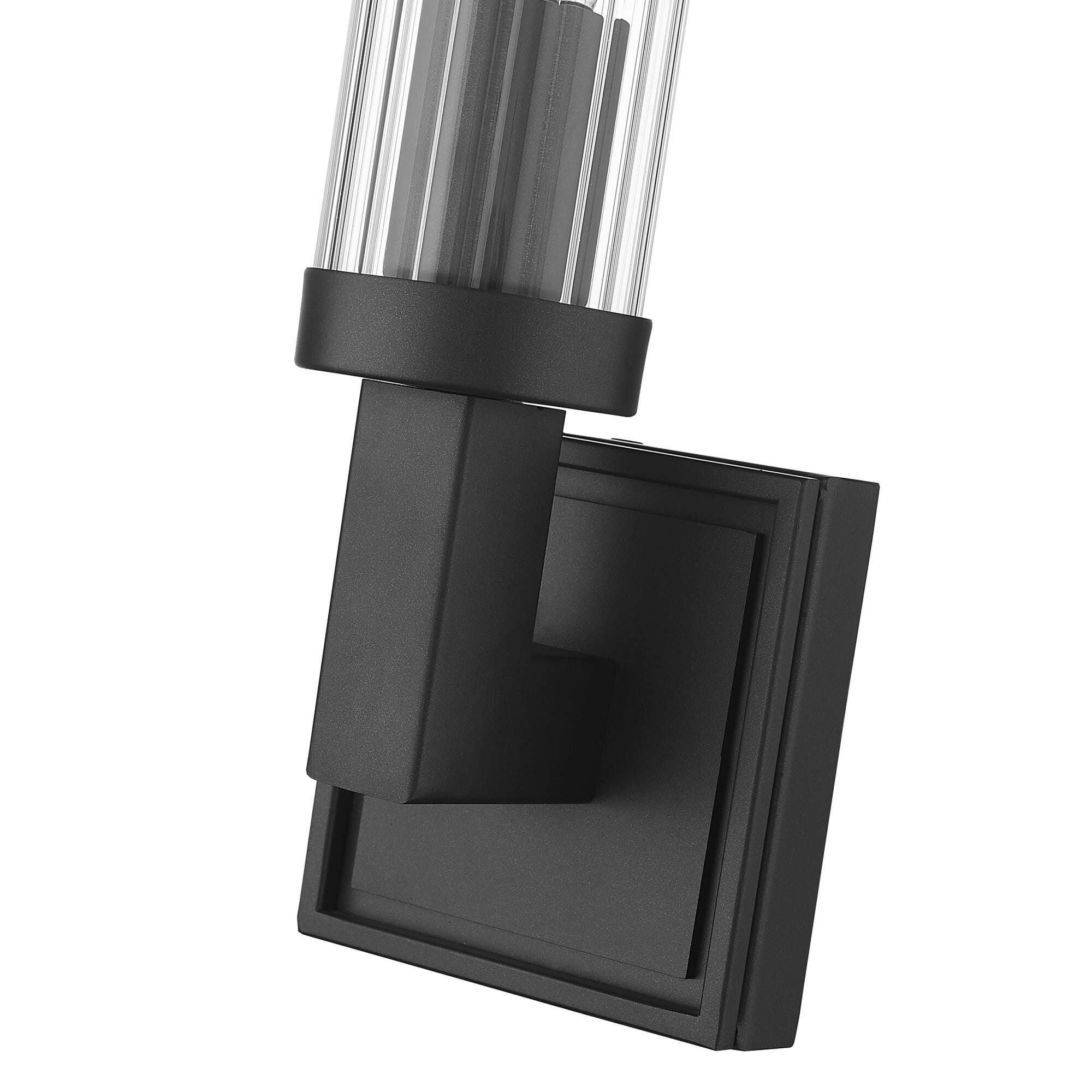 Shown in Bronze finish and Glass shade