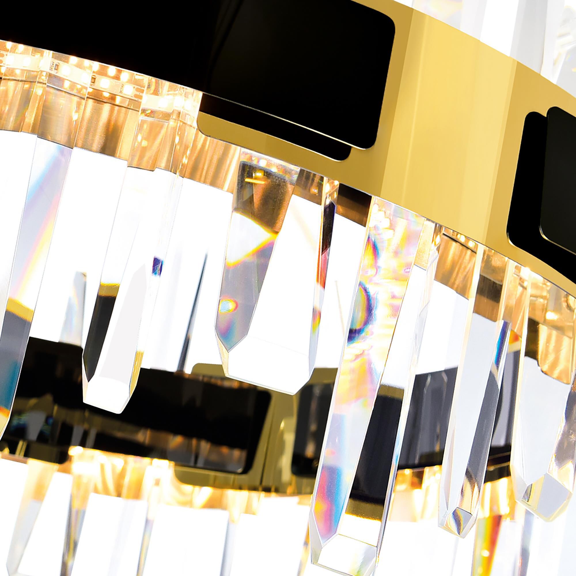 Shown in Pearl Black And Titanium Gold finish