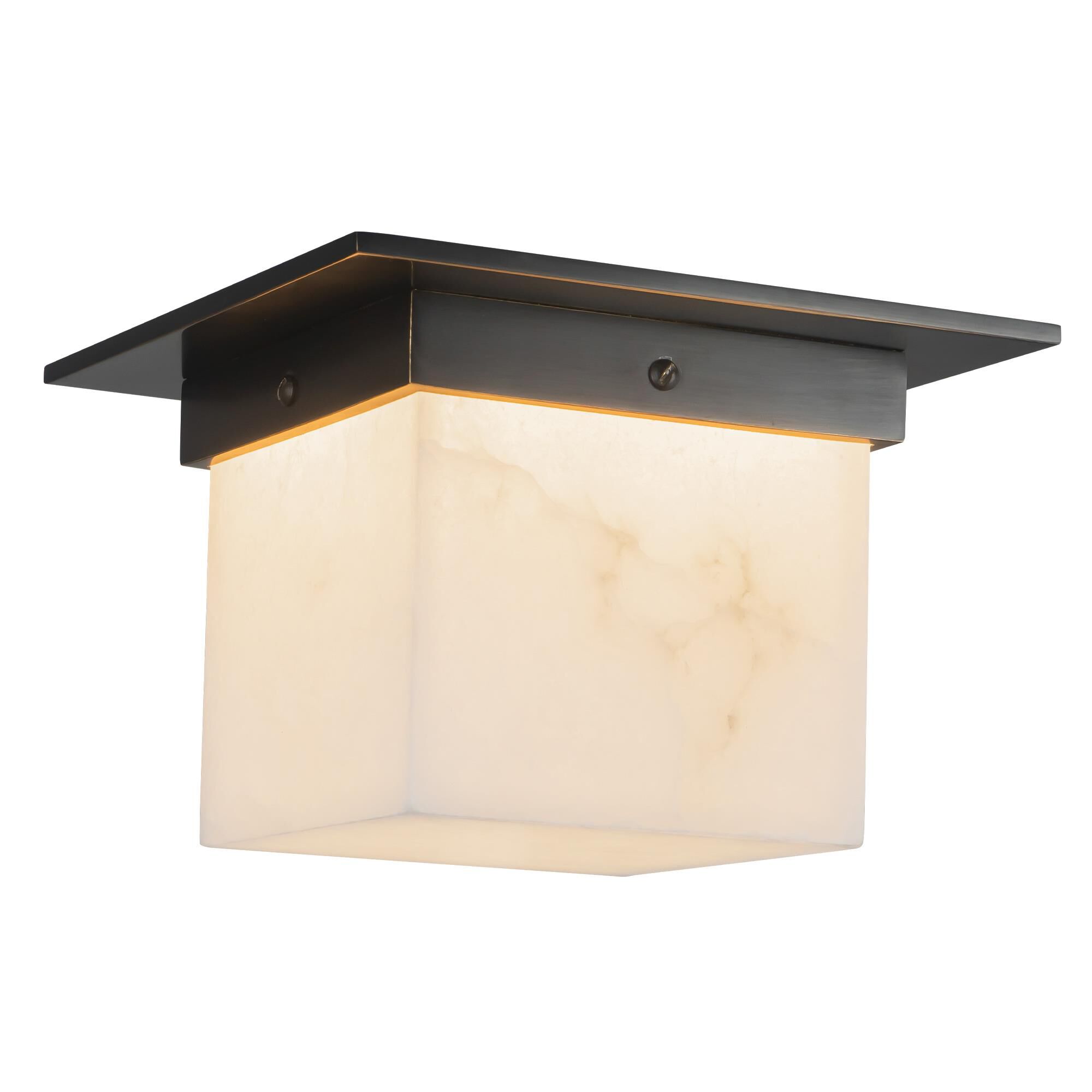 Shown in Urban Bronze finish and Alabaster glass