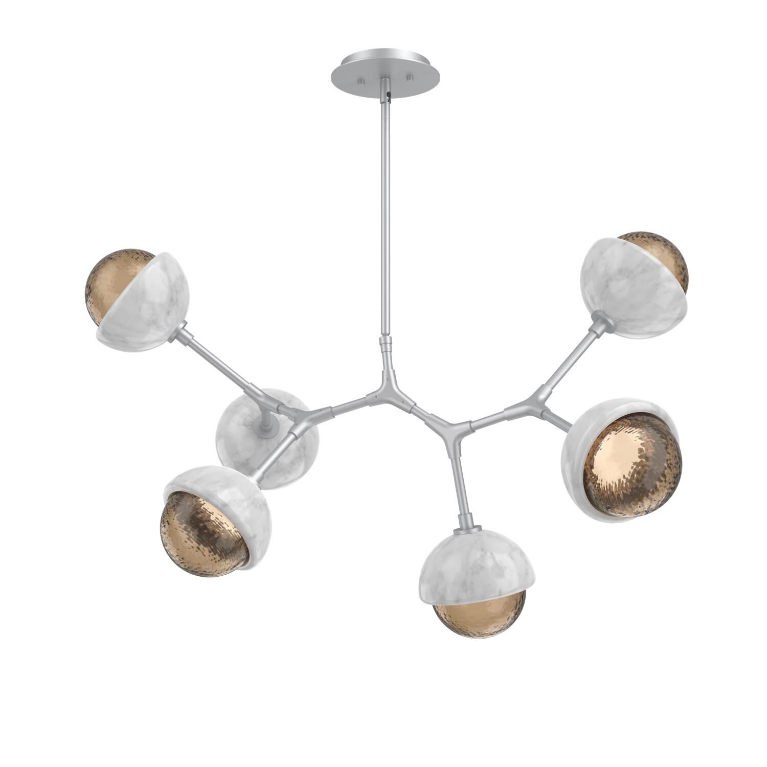 Levi Wilson Cabochon 31 Inch Linear Suspension Light by Hammerton Studio