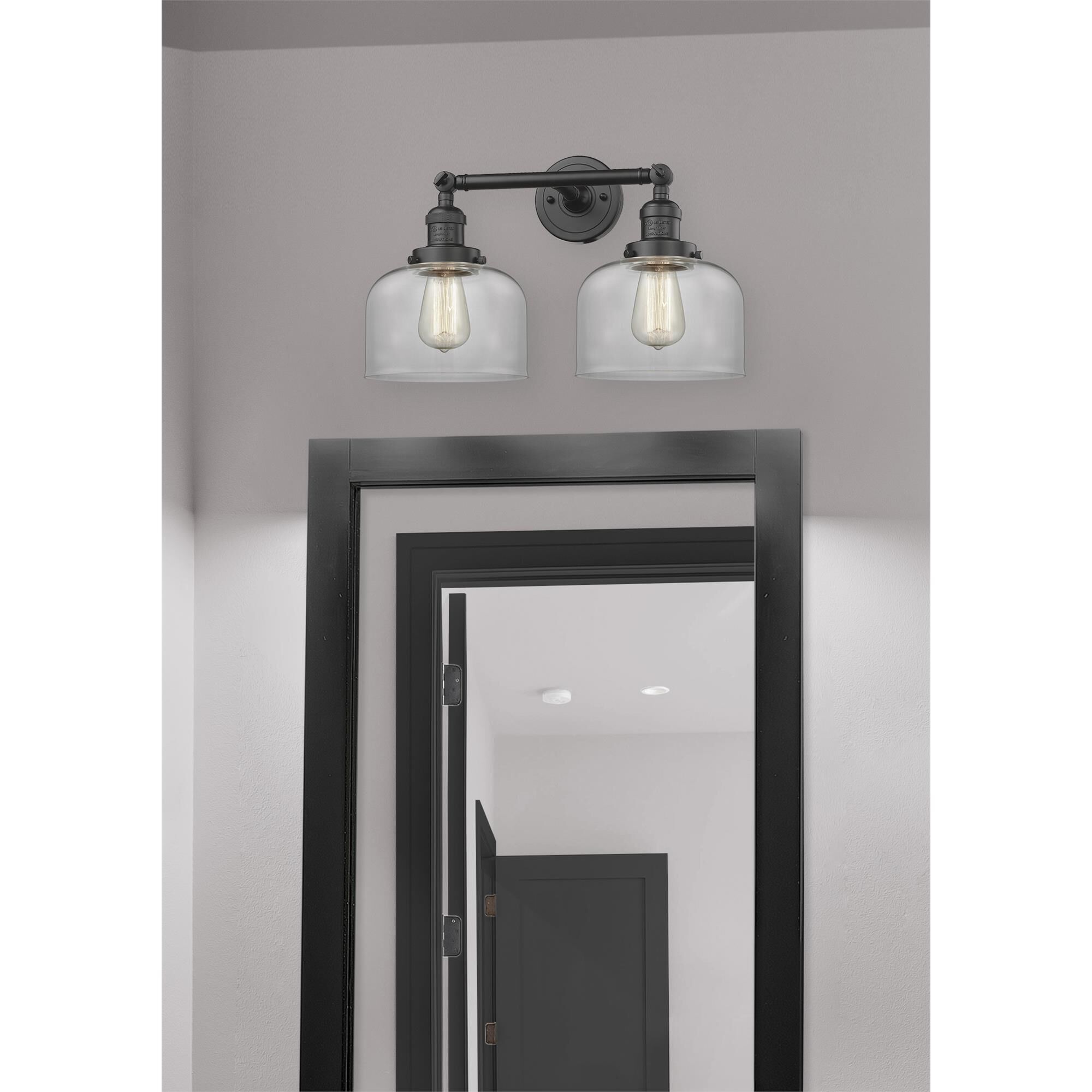 Shown in Oil Rubbed Bronze finish and Clear glass