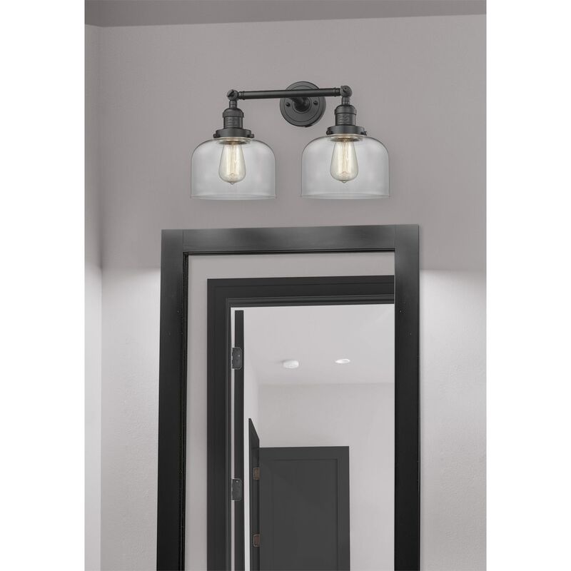 Bruno Marashlian Large Bell 19 Inch 2 Light Bath Vanity Light by Innovations Lighting