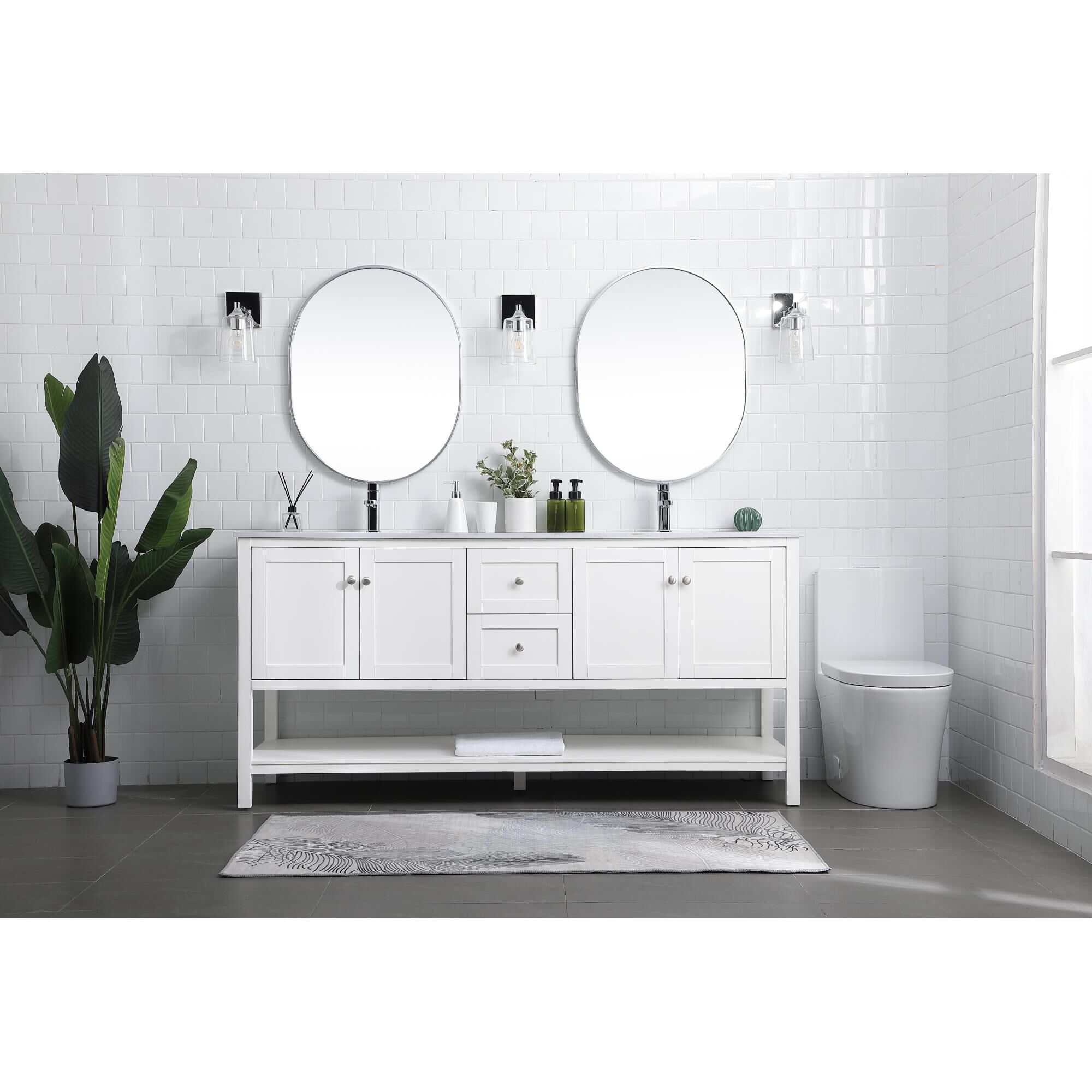 Heath 72 Inch Bath Vanity by Elegant Decor