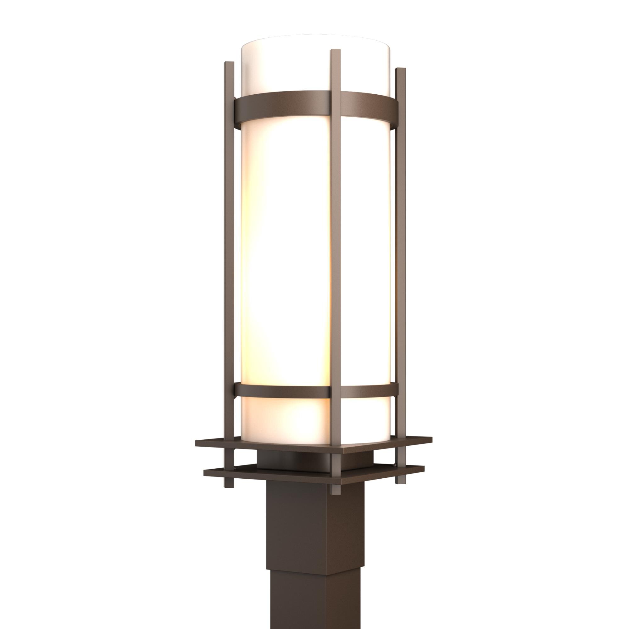 Hubbardton Forge Banded 22 Inch Tall Outdoor Post Lamp