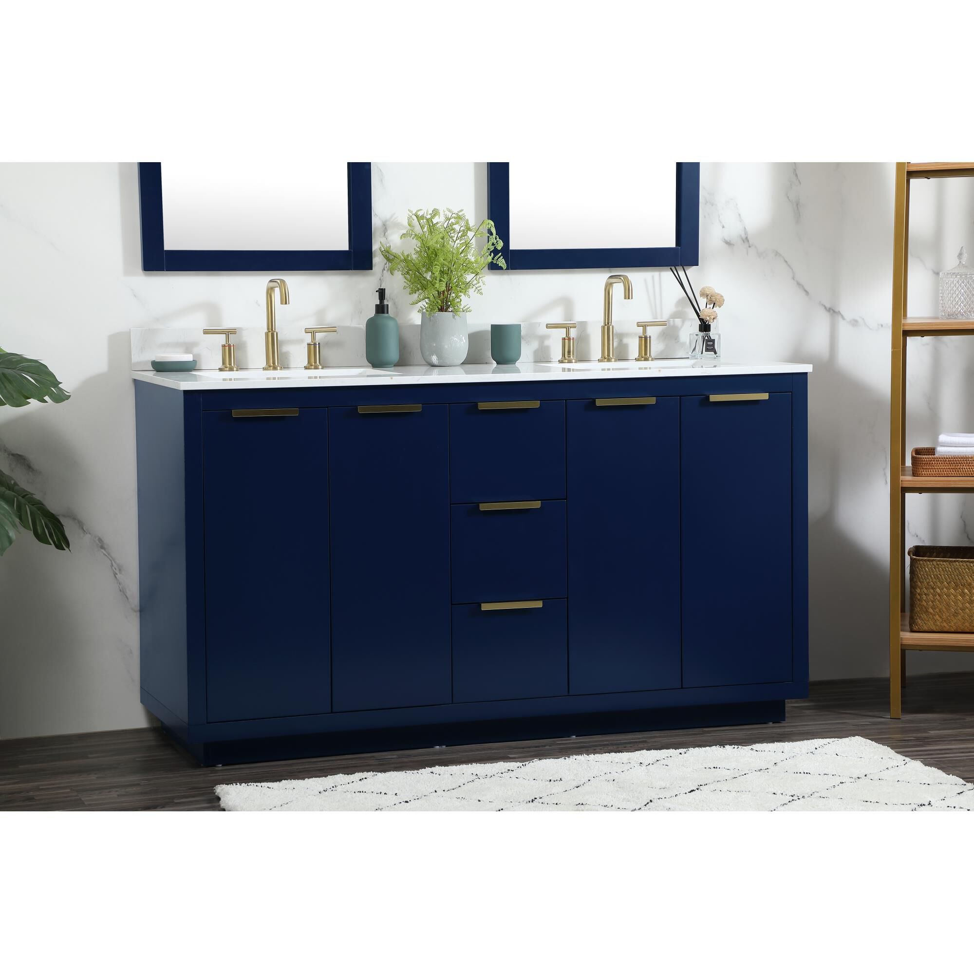 Shown in Blue finish