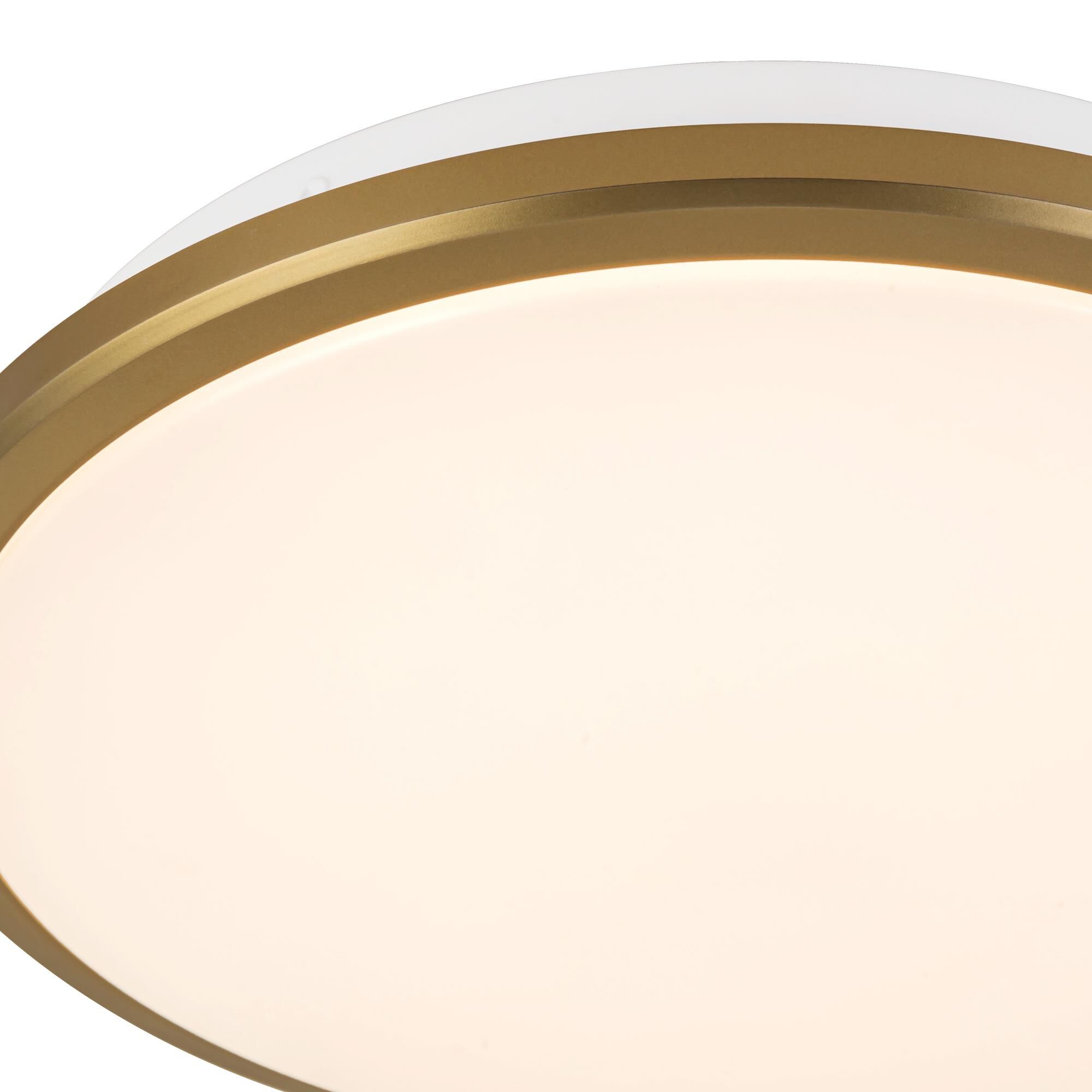 Shown in Brushed Gold finish and Frosted Acrylic Diffuser glass
