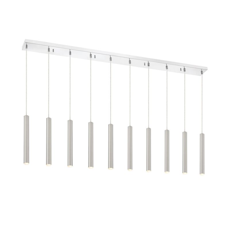 Forest 56 Inch 10 Light LED Linear Suspension Light by Z-Lite - Clearance