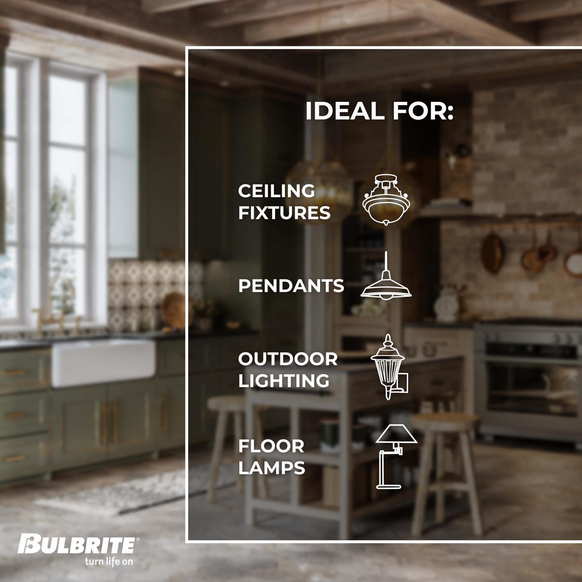 40 Watt 2200K ST18 Incandescent Light Bulb by Bulbrite