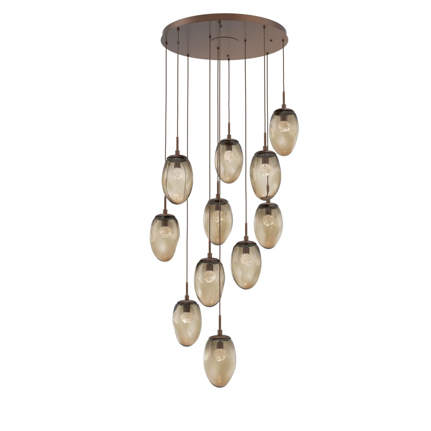 Levi Wilson Nebula 37 Inch 11 Light LED Multi Light Pendant by Hammerton Studio