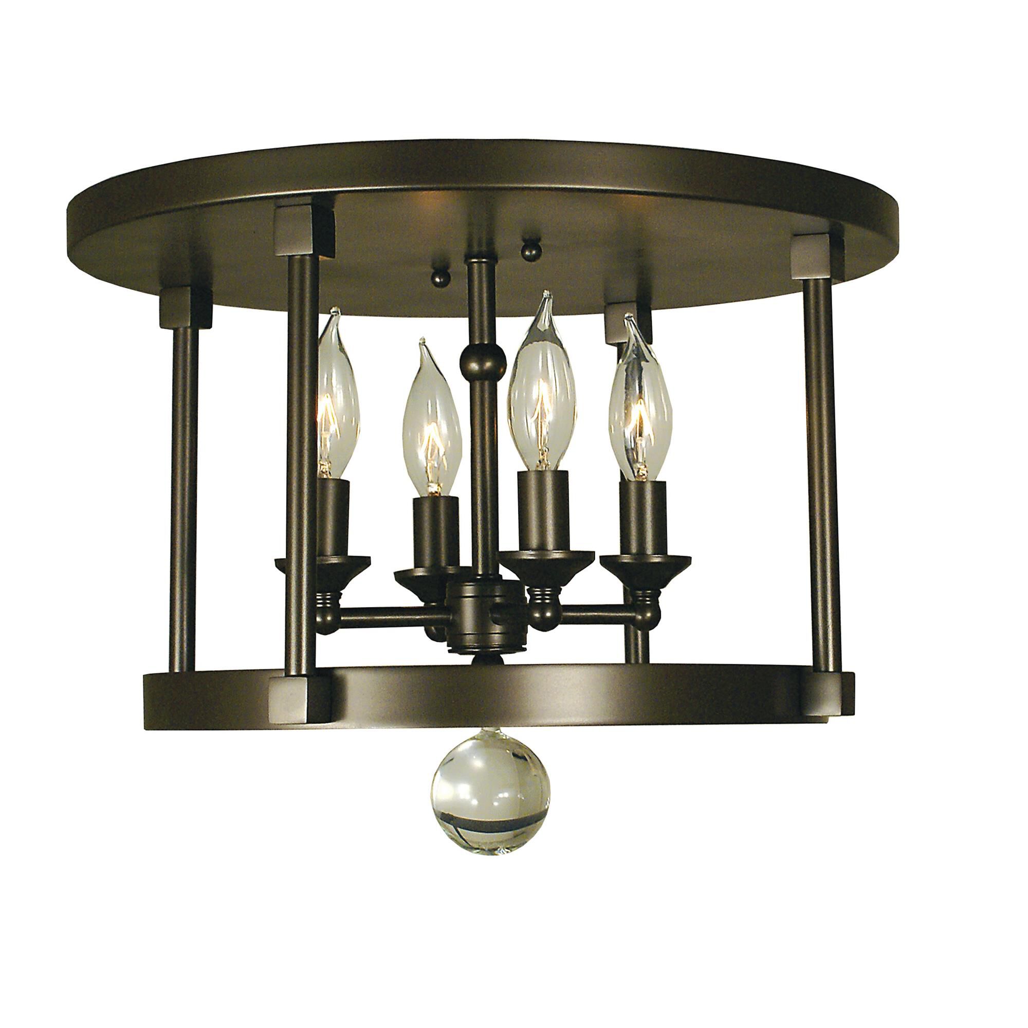 Compass 15 Inch 4 Light Flush Mount by Framburg