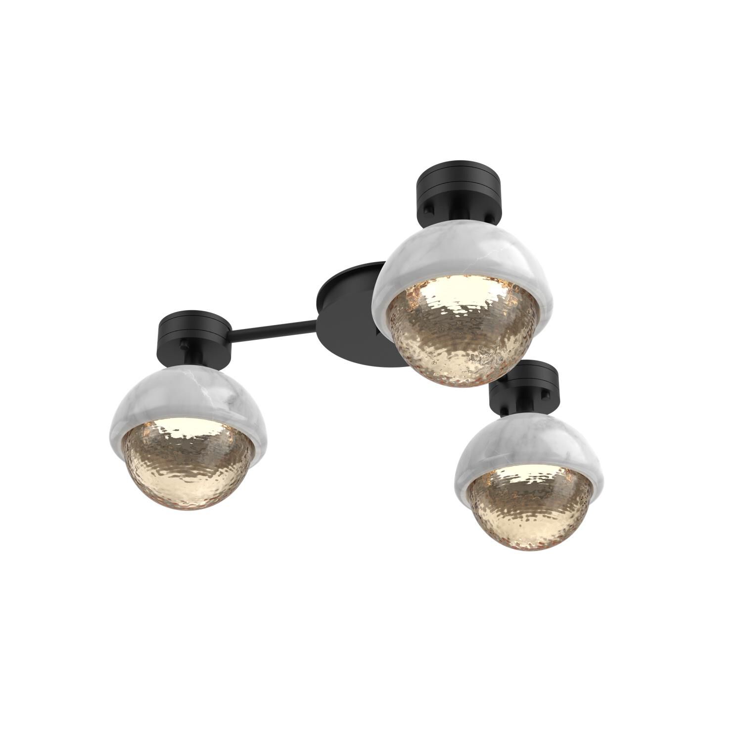 Levi Wilson Cabochon 23 Inch Flush Mount by Hammerton Studio