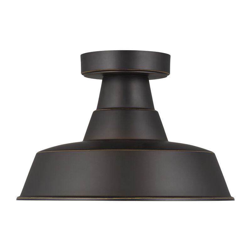 Visual Comfort Studio Collection Barn Light 12 Inch Outdoor Flush Mount