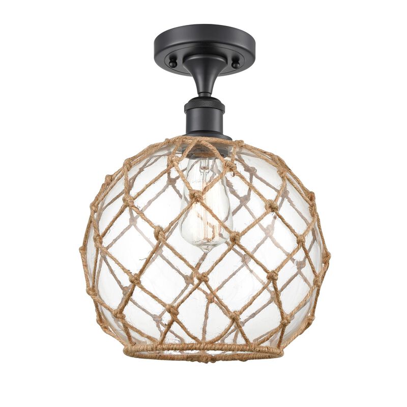 Bruno Marashlian Farmhouse Rope 10 Inch Semi Flush Mount by Innovations Lighting