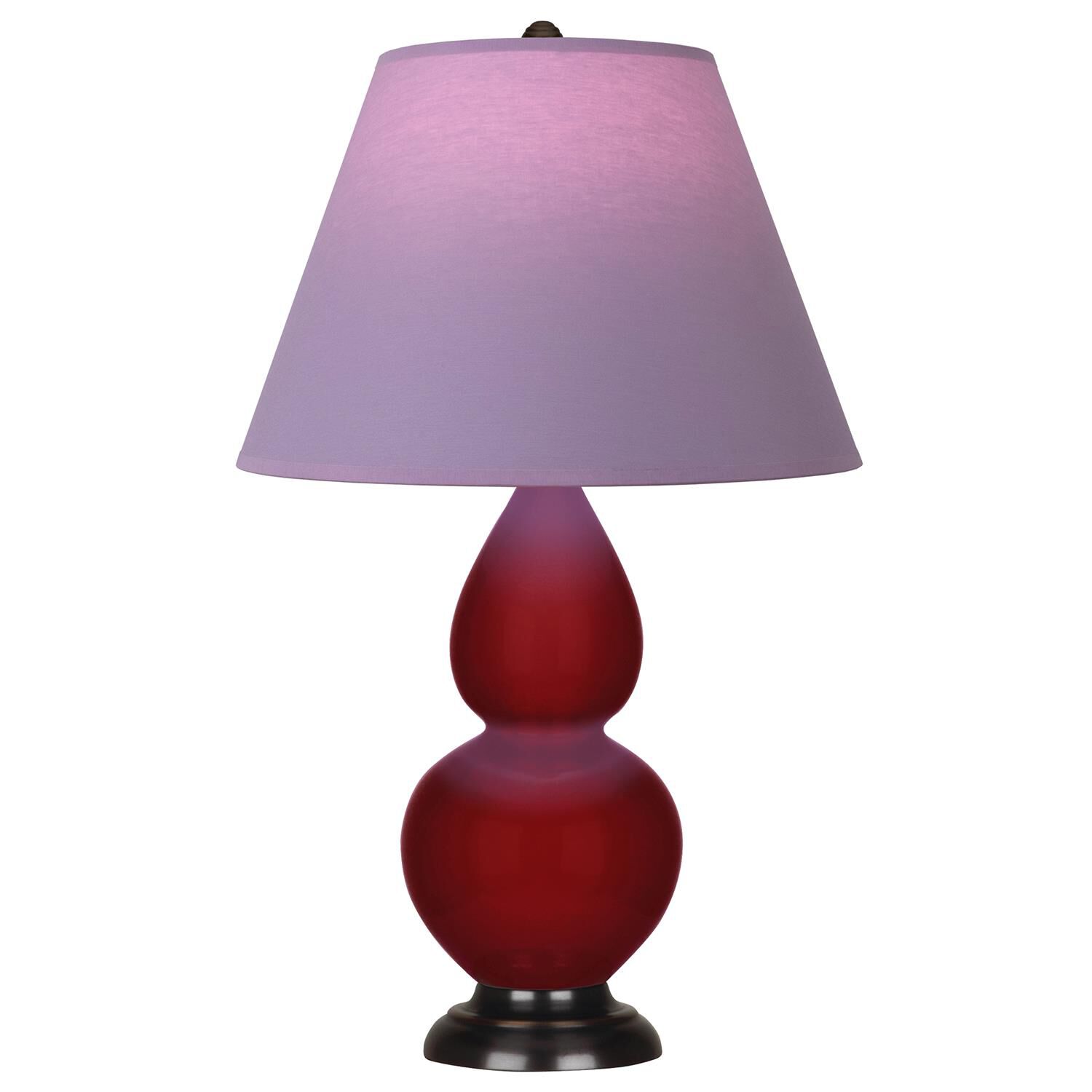 Shown in Sangria finish and Lavender and Plum shade and Deep Patina Bronze accent