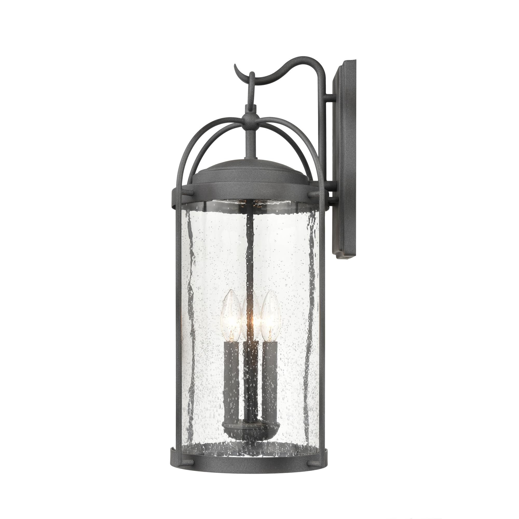 Shown in Gray finish and Clear Seeded glass