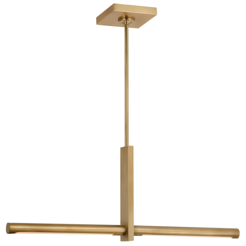 Kelly Wearstler Axis 24 Inch 2 Light LED Linear Suspension Light by Visual Comfort Signature Collection
