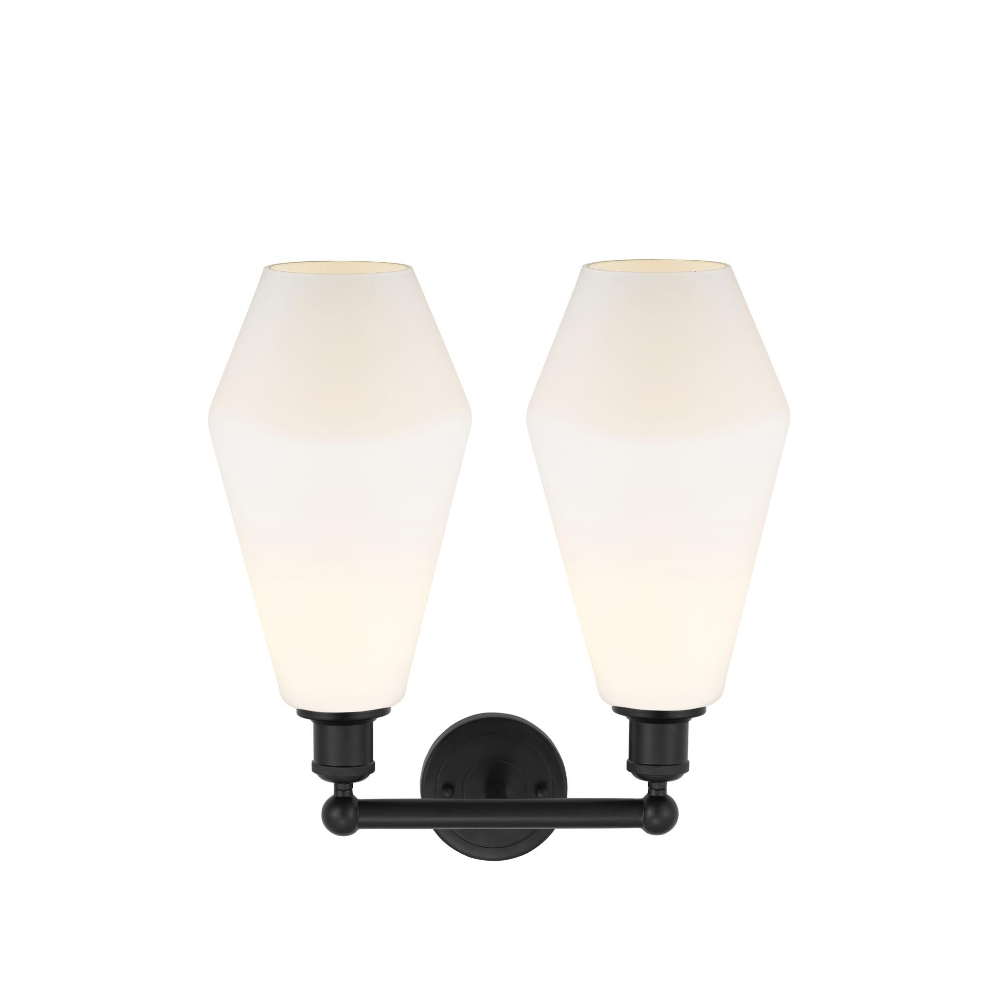 Shown in Matte Black finish and Cased Matte White glass