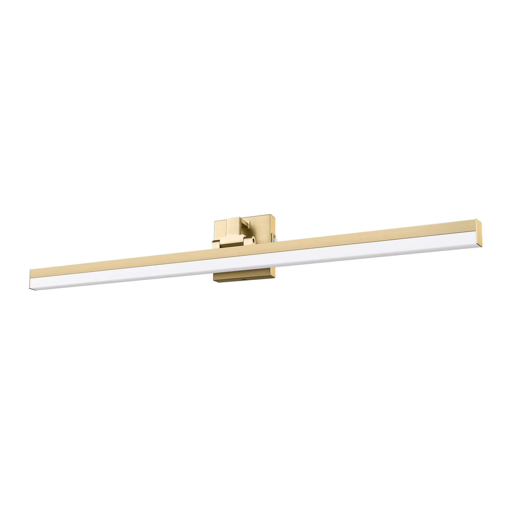 Shown in Modern Gold finish and Frosted glass