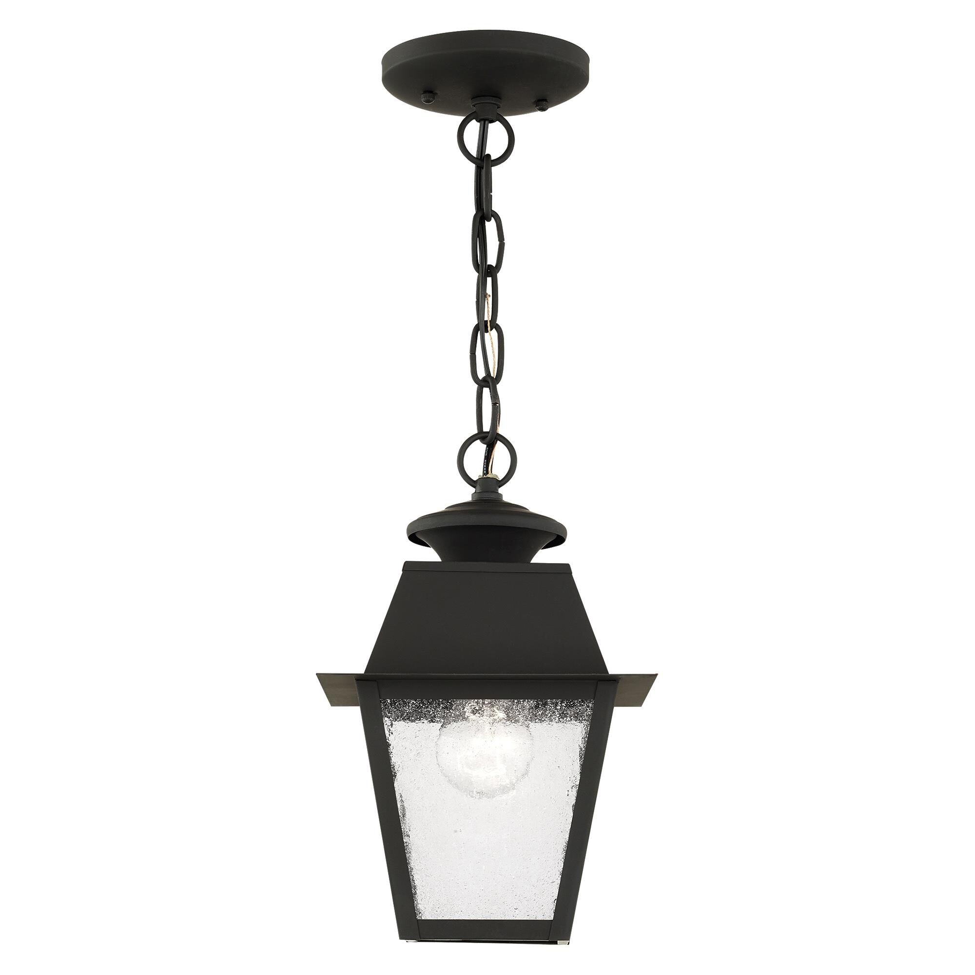Livex Lighting Mansfield 11 Inch Tall Outdoor Hanging Lantern